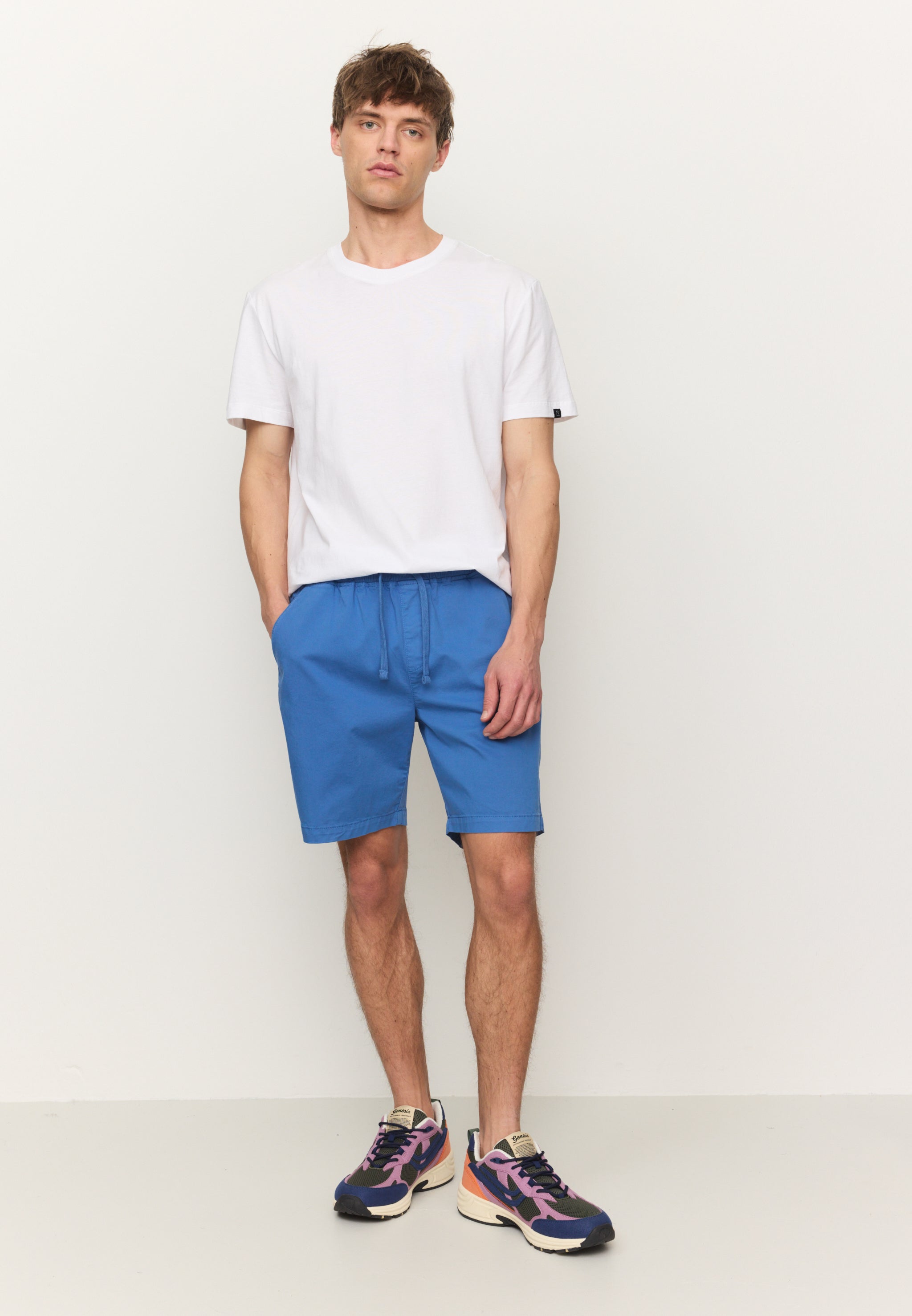 Recolution Quince shorts cotone bio blu elettrico