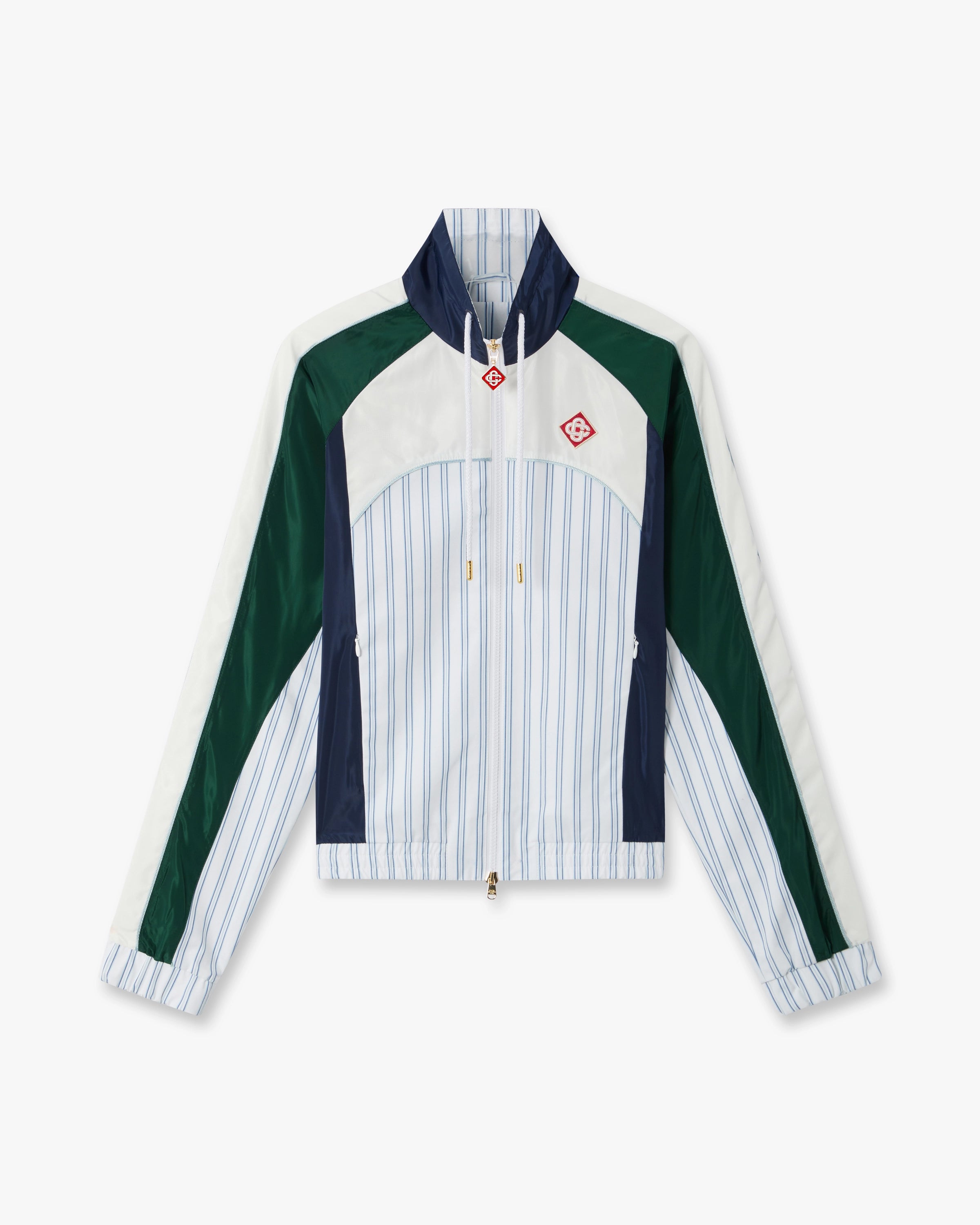 Casablanca Apres Sport Pinstripe Panelled giacca tuta cotone