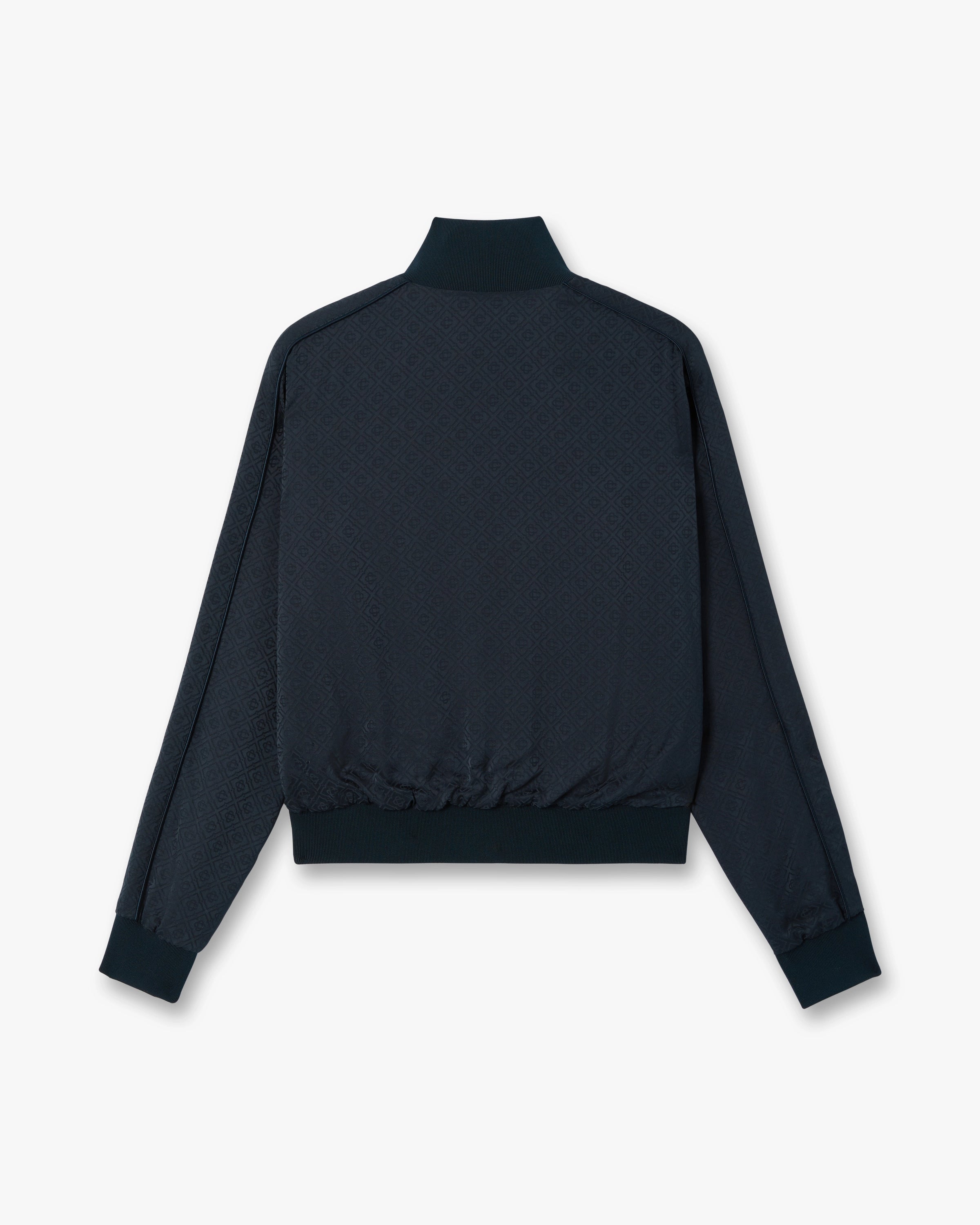 Casablanca Navy Monogram giacca tuta navy viscosa