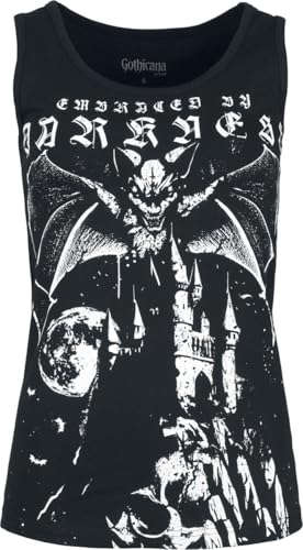 Gothicana by EMP top nero taglia XXL pipistrello