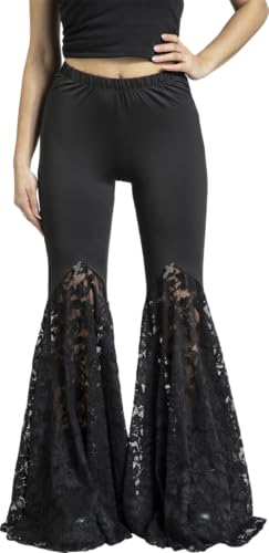 Gothicana by EMP Mystical Woods pantaloni donna neri taglia M gotici