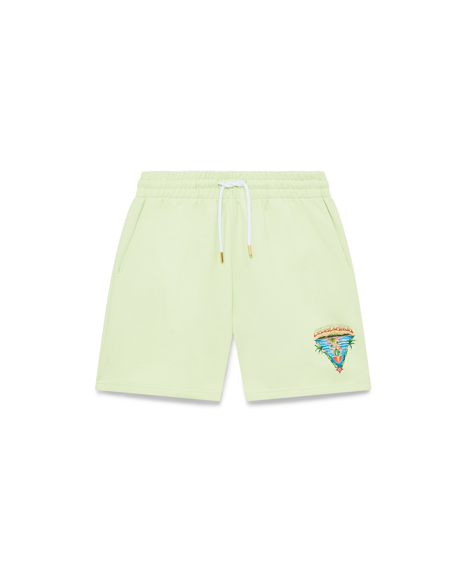 Casablanca Innocence Triangle shorts verde cotone