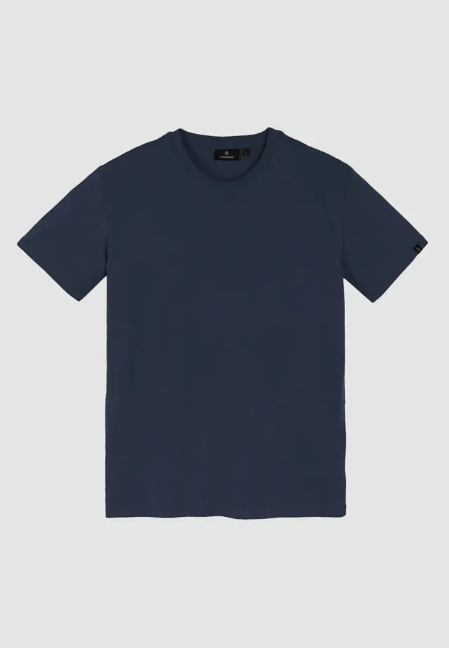 Recolution Agave t-shirt cotone bio blu navy girocollo