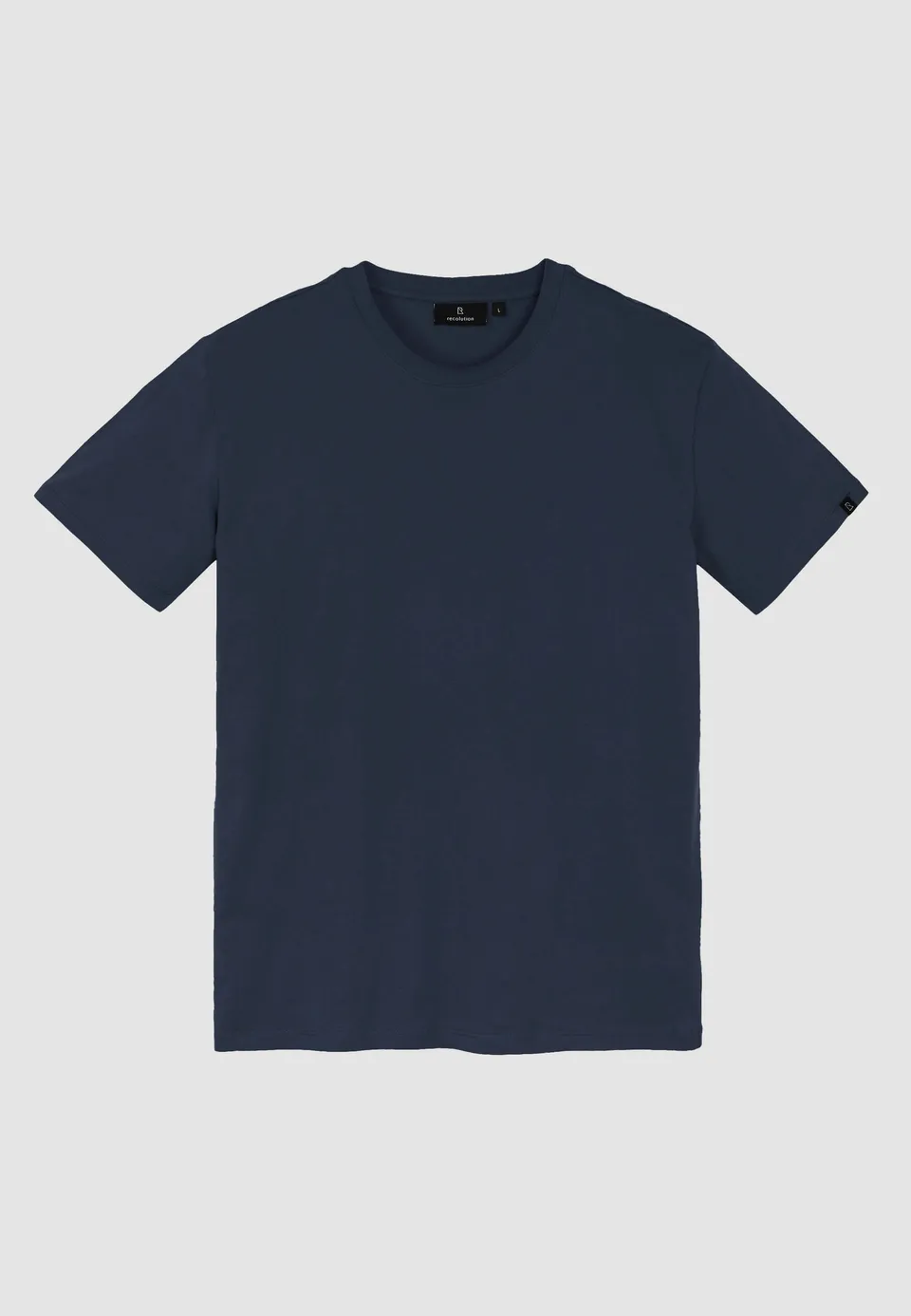 Recolution Agave t-shirt cotone bio blu navy girocollo
