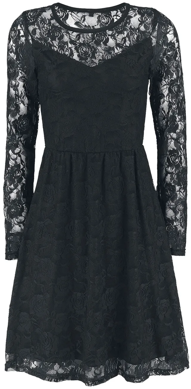 Gothicana by EMP abito nero in pizzo donna 3XL