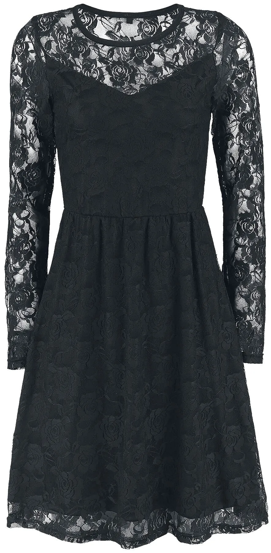 Gothicana by EMP abito nero in pizzo donna 3XL