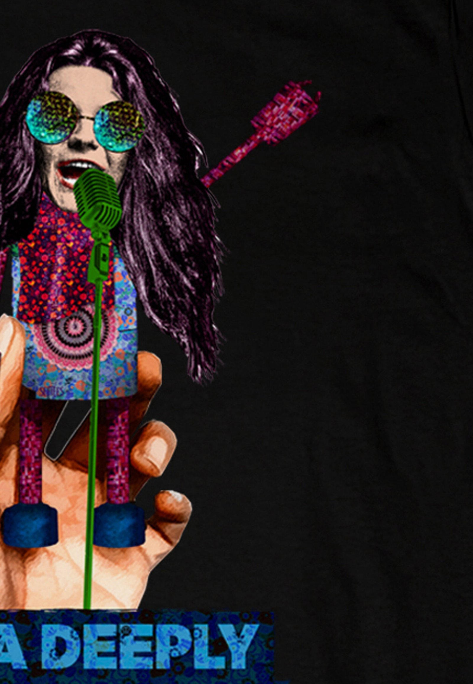 Seetees Janis t-shirt grafica robot sci-fi
