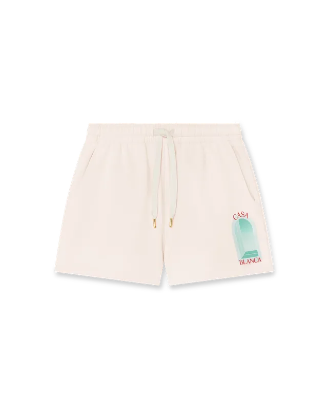 Casablanca L'Arche shorts rosa cotone bio