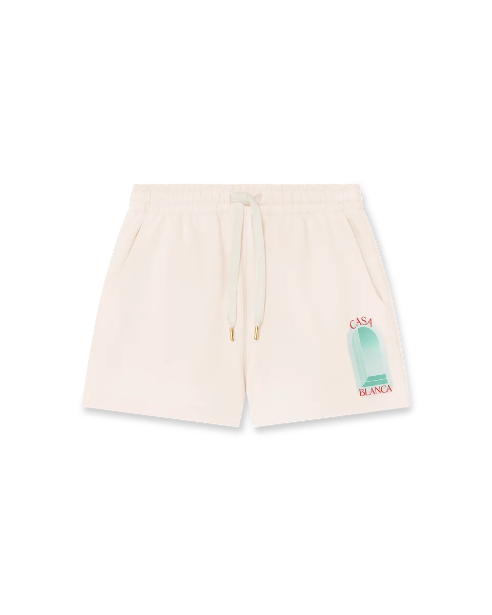 Casablanca L'Arche shorts rosa cotone bio