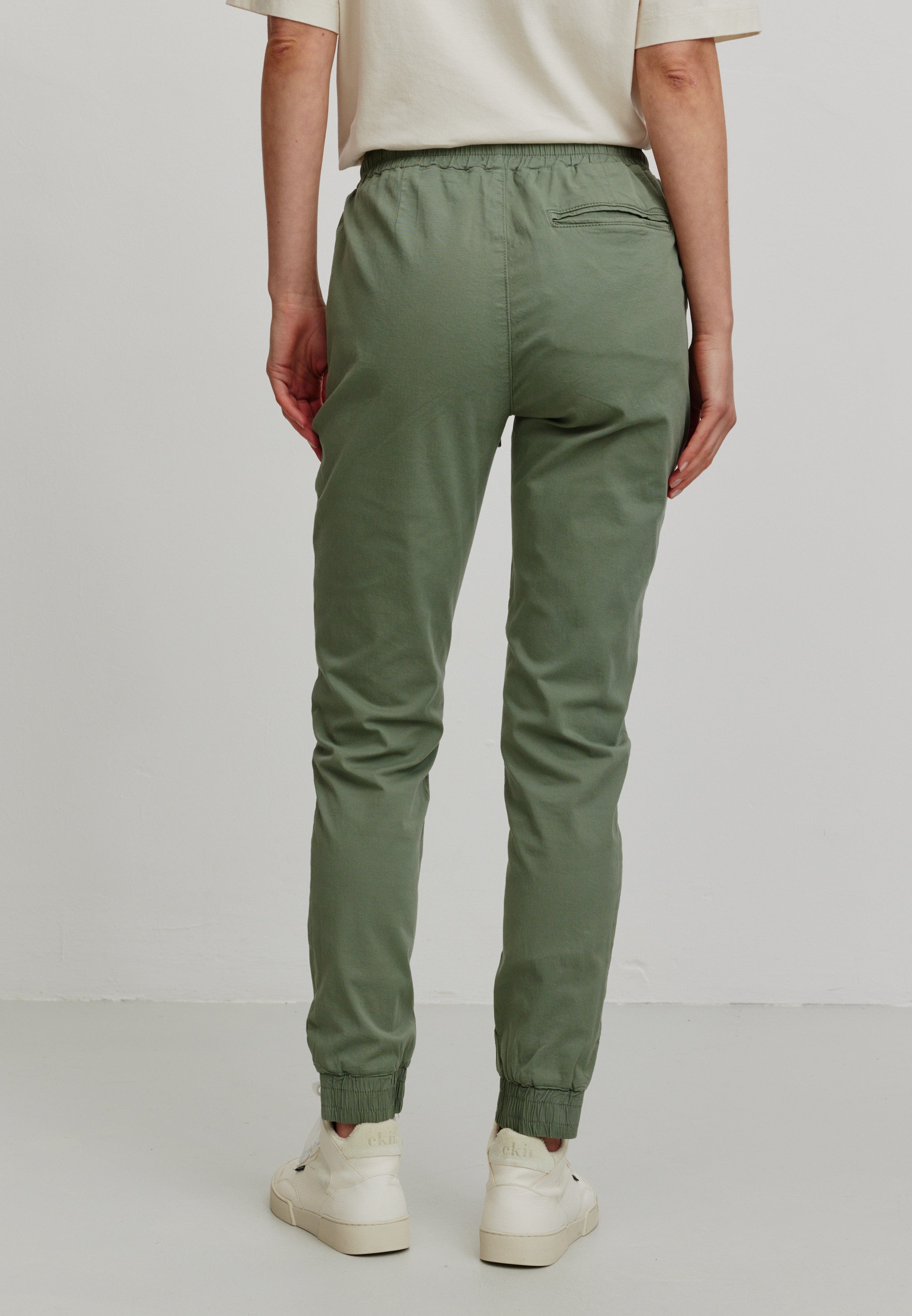 Recolution Calathea pantaloni chino khaki cotone bio