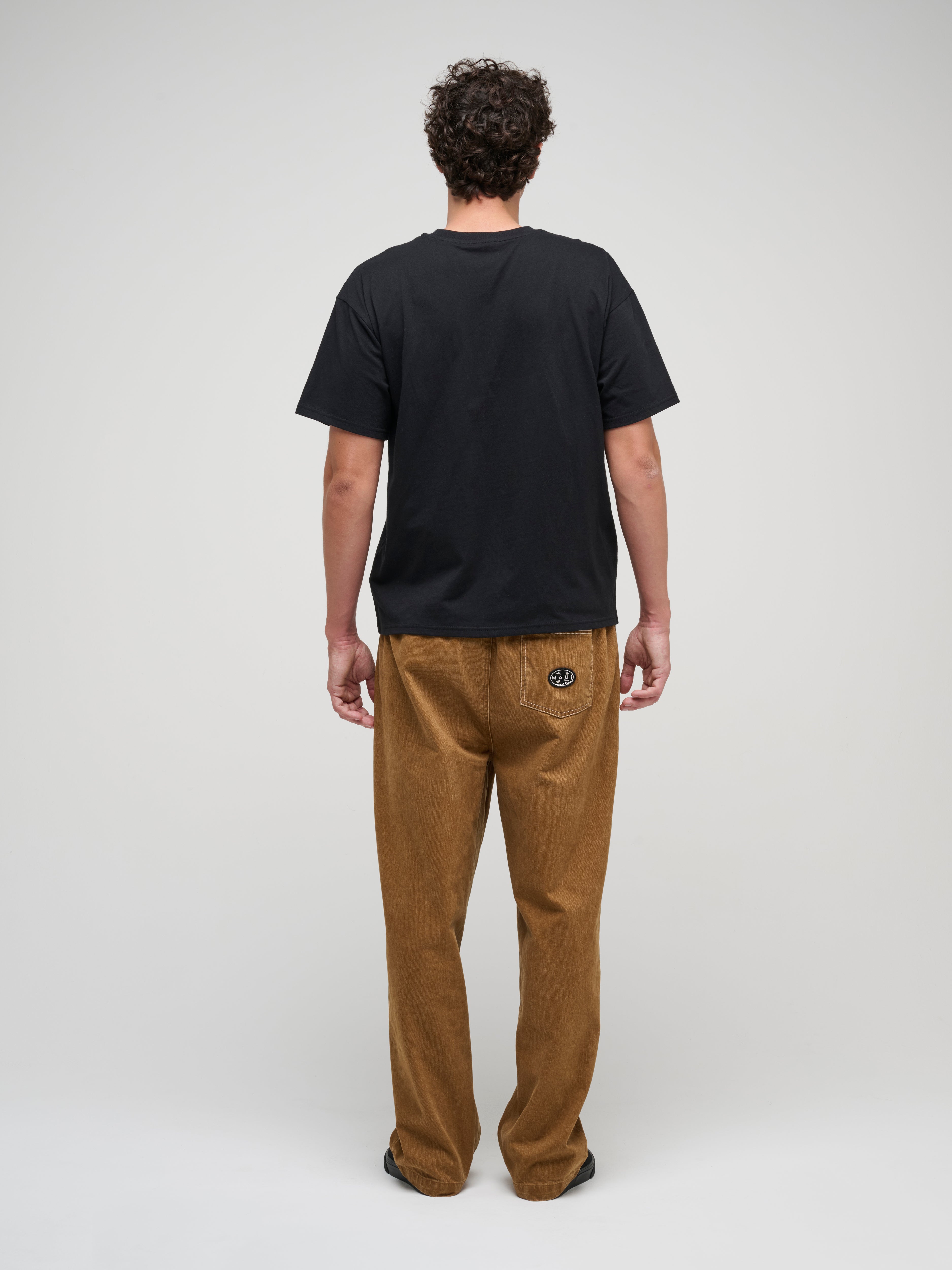 Maui and Sons Emblem Boxy Fit maglietta nera cotone