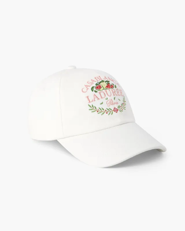 Ladurée x Casablanca cappellino bianco cotone