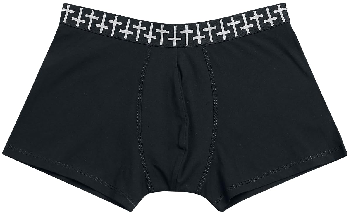 Gothicana by EMP set 3 boxer neri con stampa uomo