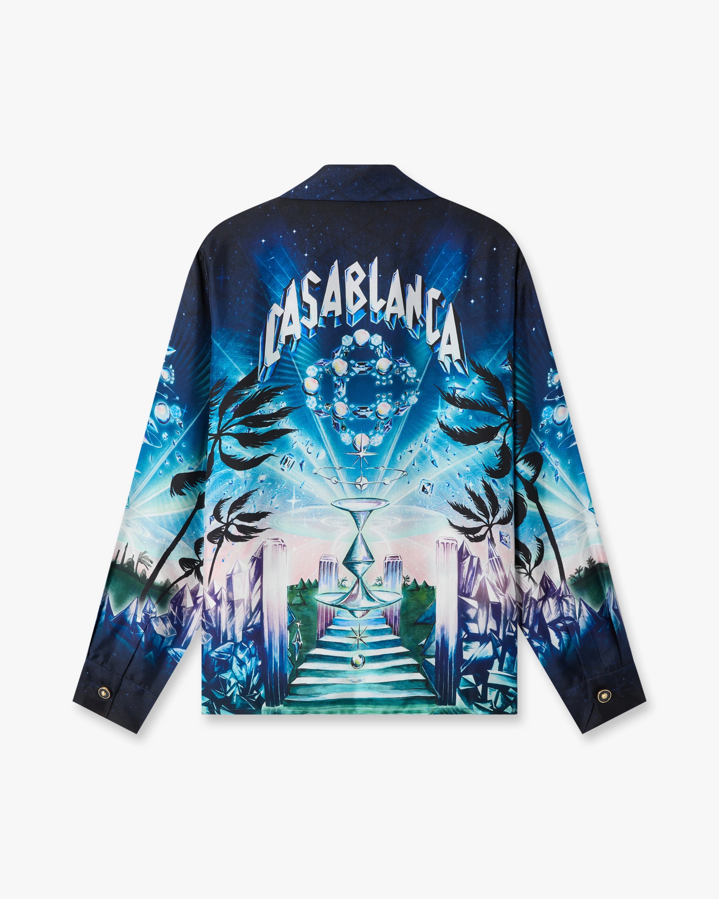 Casablanca Crystal Alchemy camicia donna seta multicolore