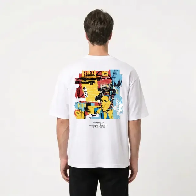 Seetees Basquiat Color t-shirt stampa arte