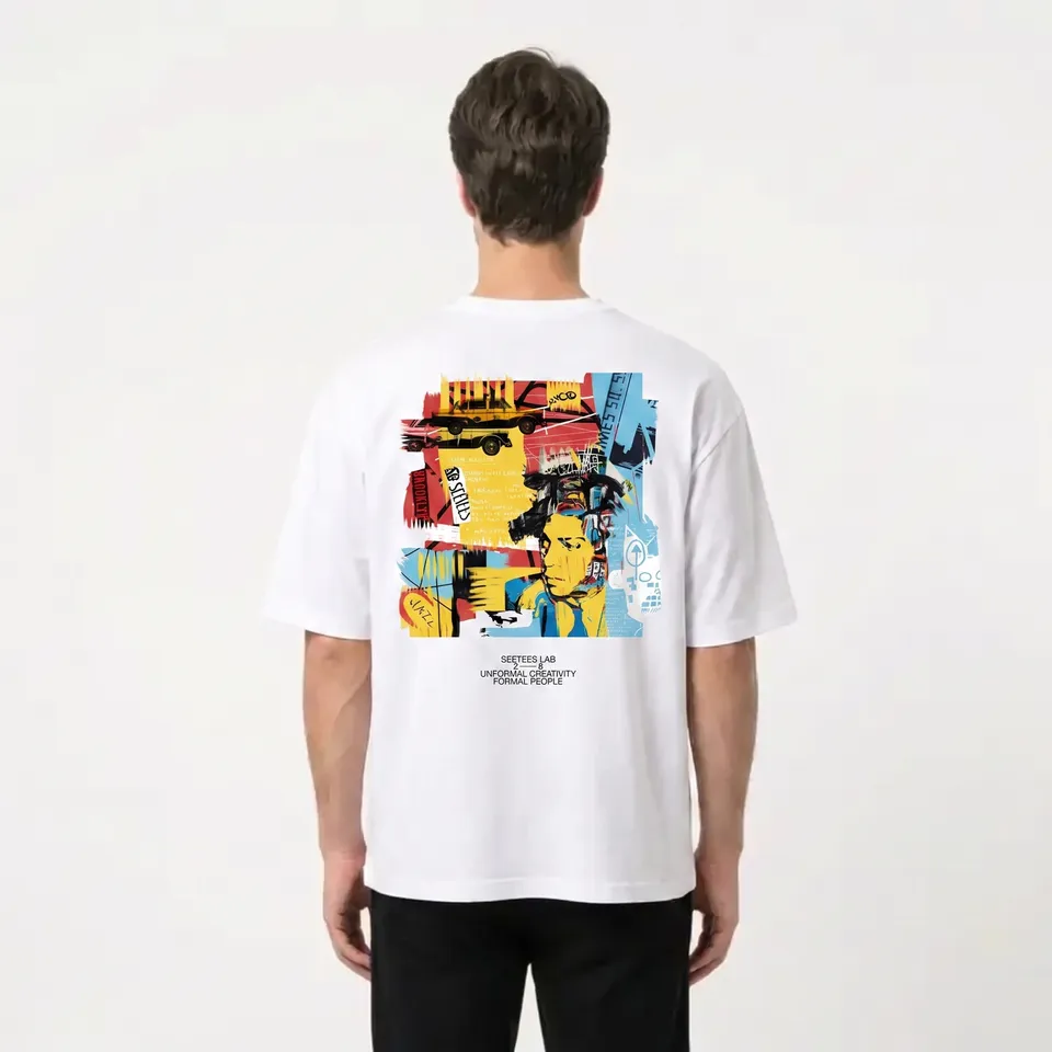 Seetees Basquiat Color t-shirt stampa arte