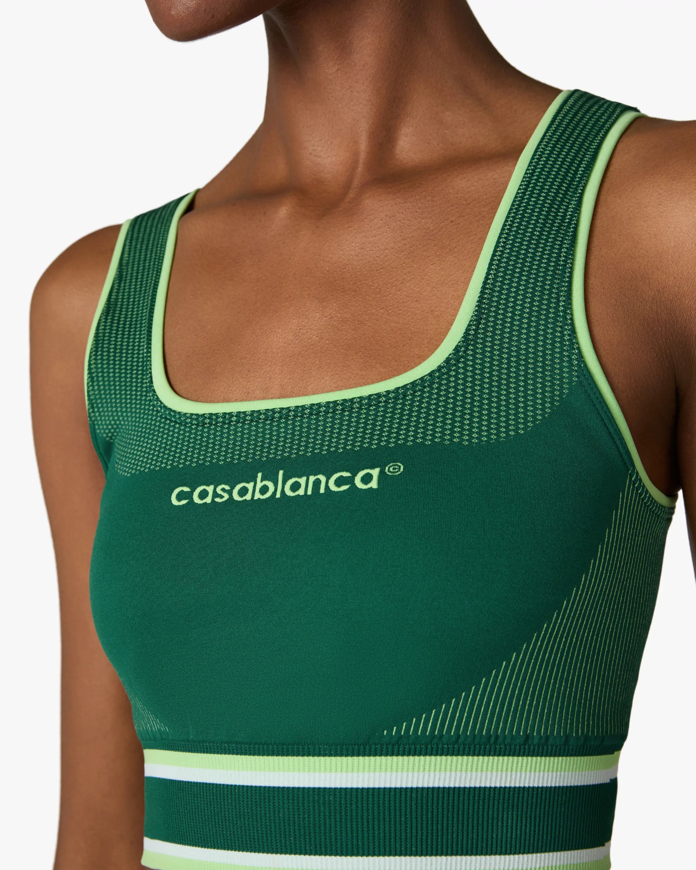 Casablanca Seamless Bralette Donna Verde elasticizzato