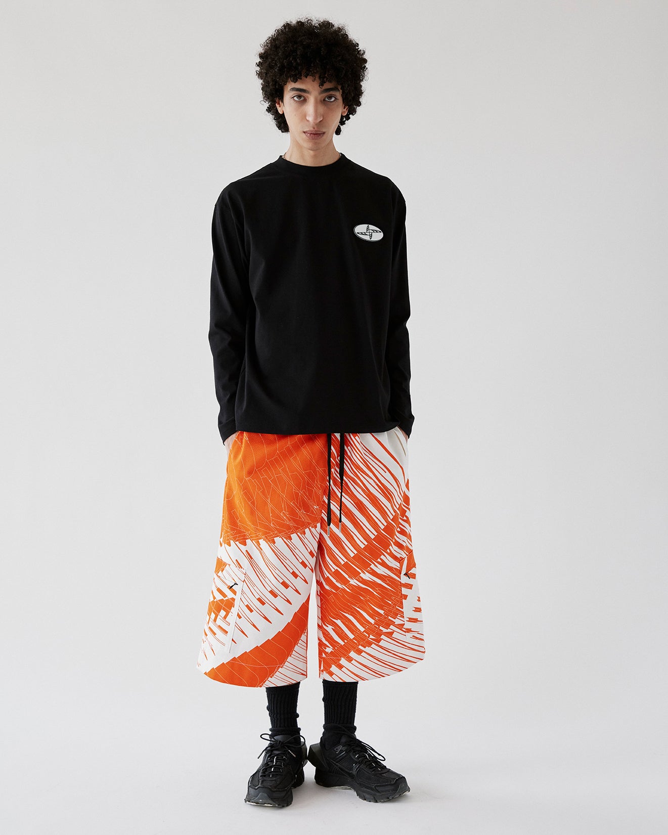 Noskra Longsleeve Logo T-Shirt Black maglietta cotone