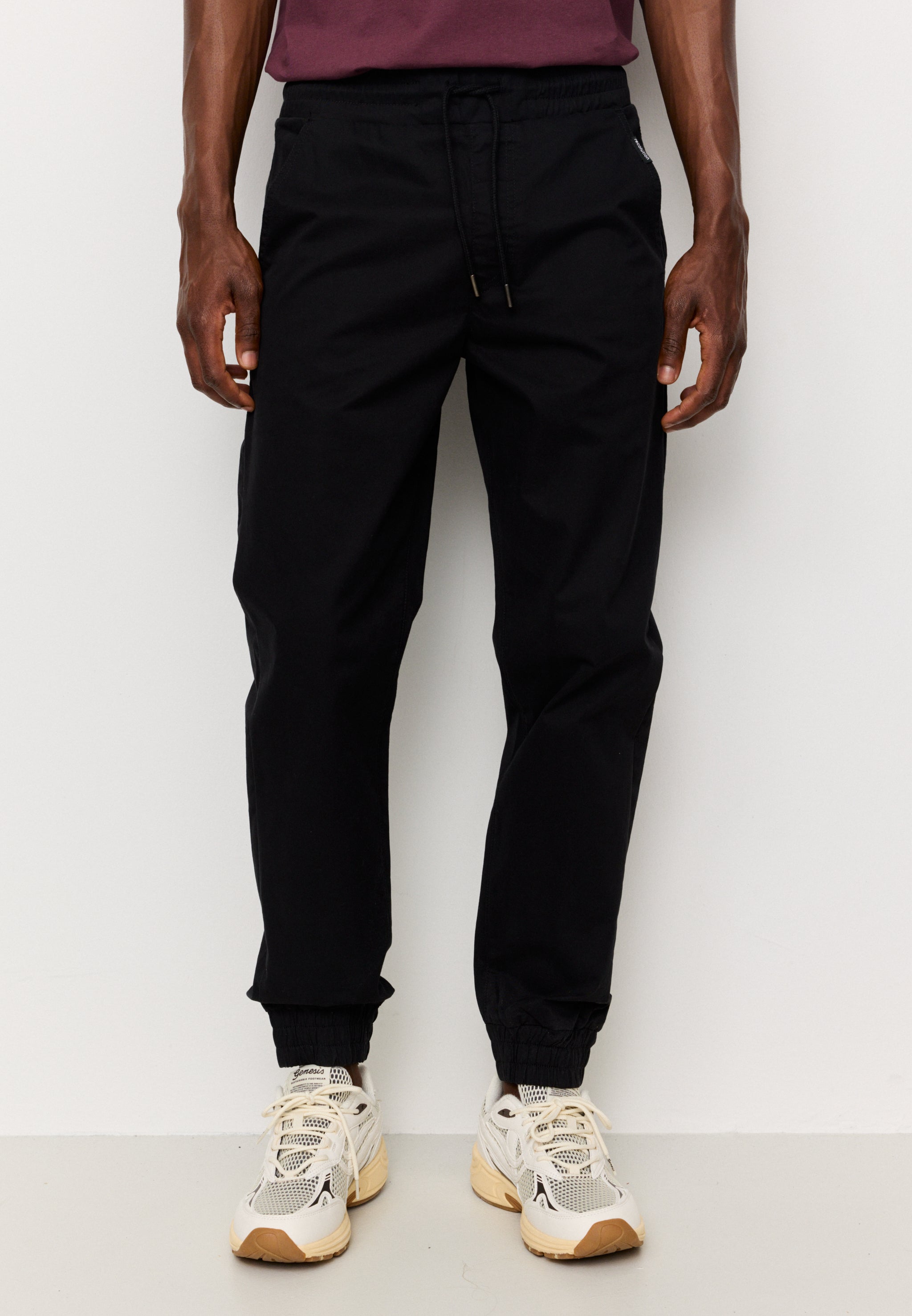 Recolution Musa pantalone chino nero elastico