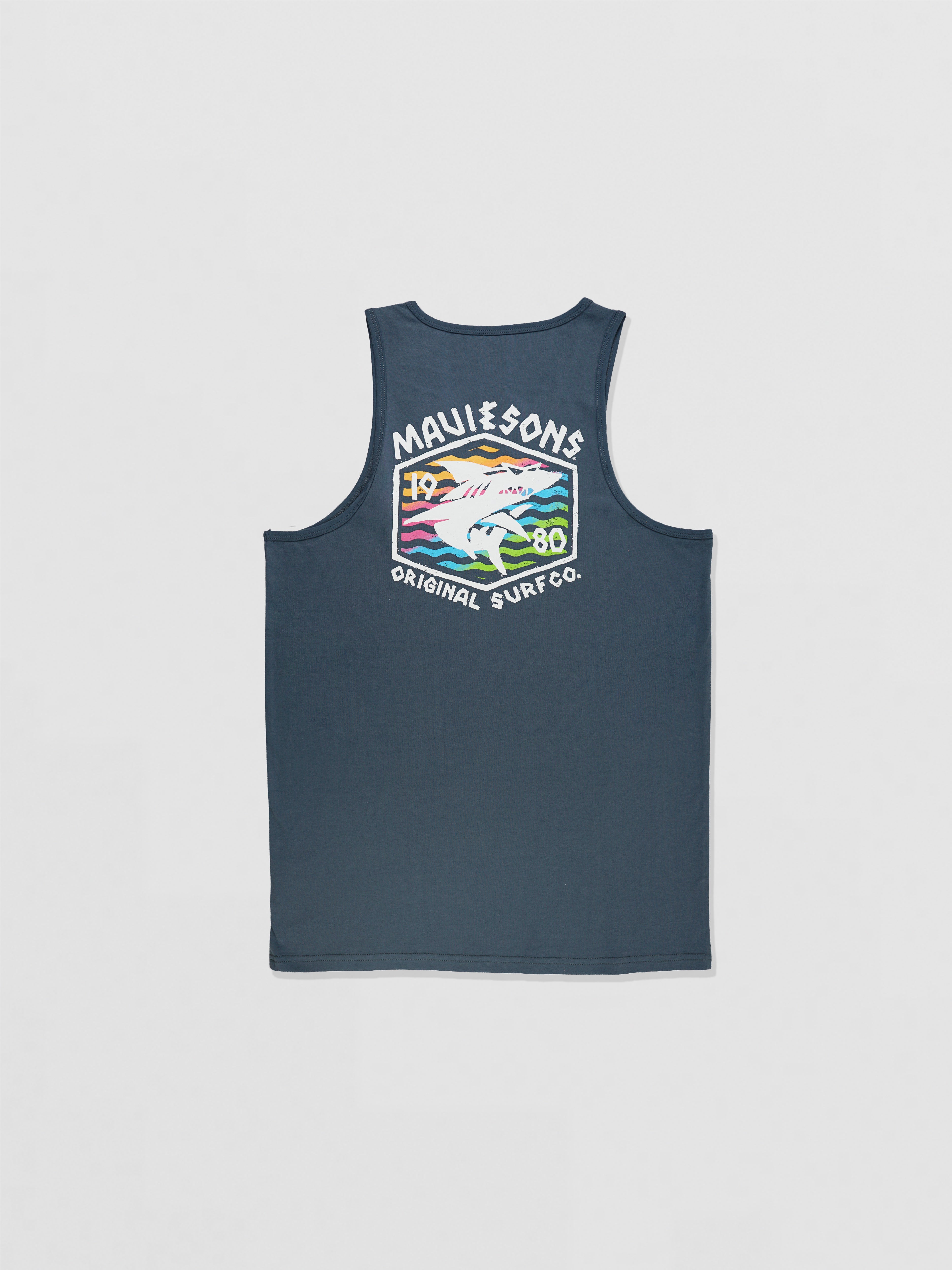 Maui and Sons Surf Thrasher canotta cotone squalo retro