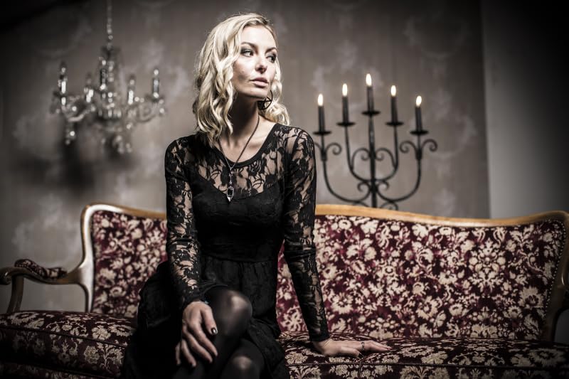 Gothicana by EMP abito nero in pizzo donna 3XL