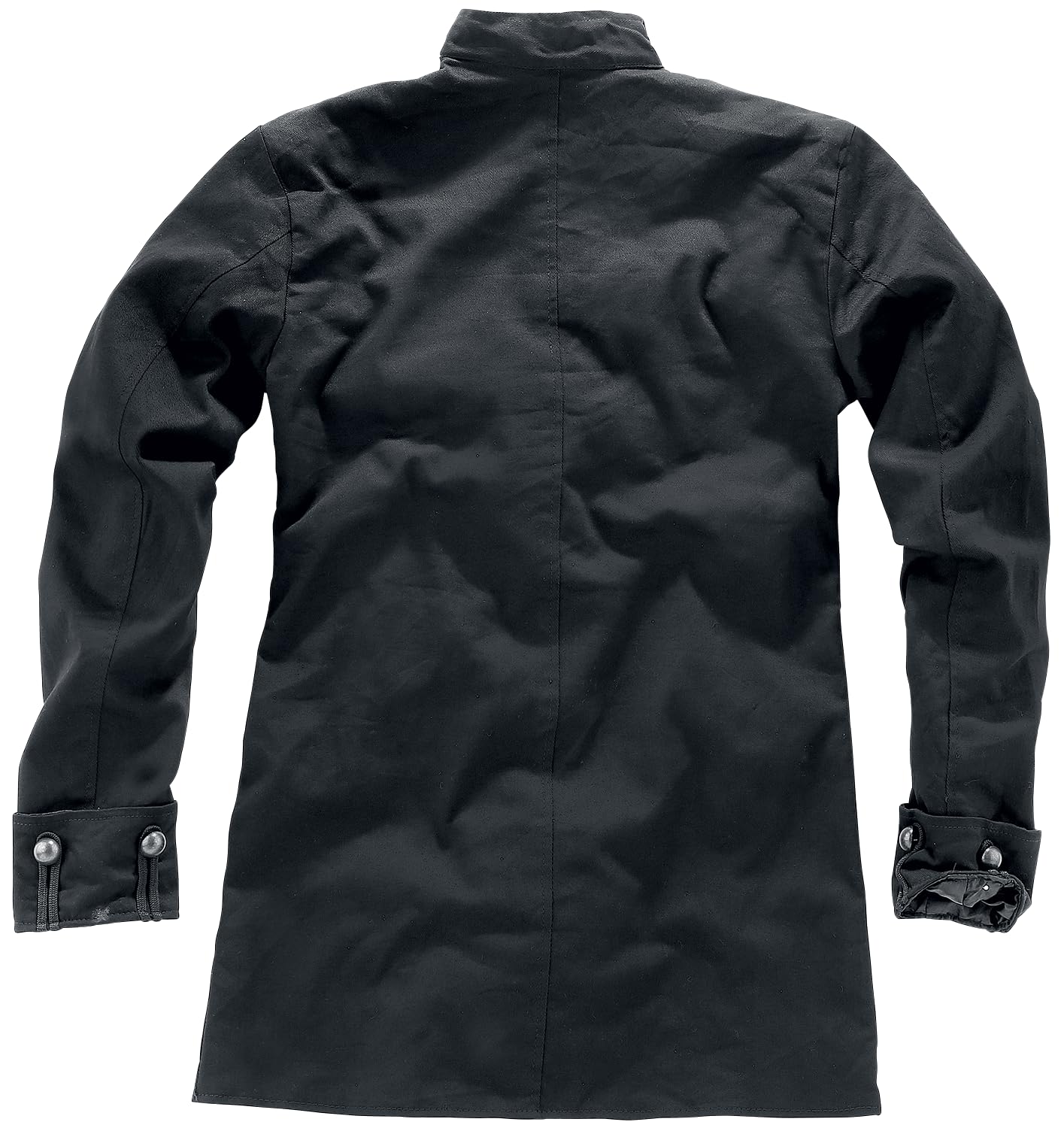 Gothicana by EMP cappotto uomo nero collo alto XL