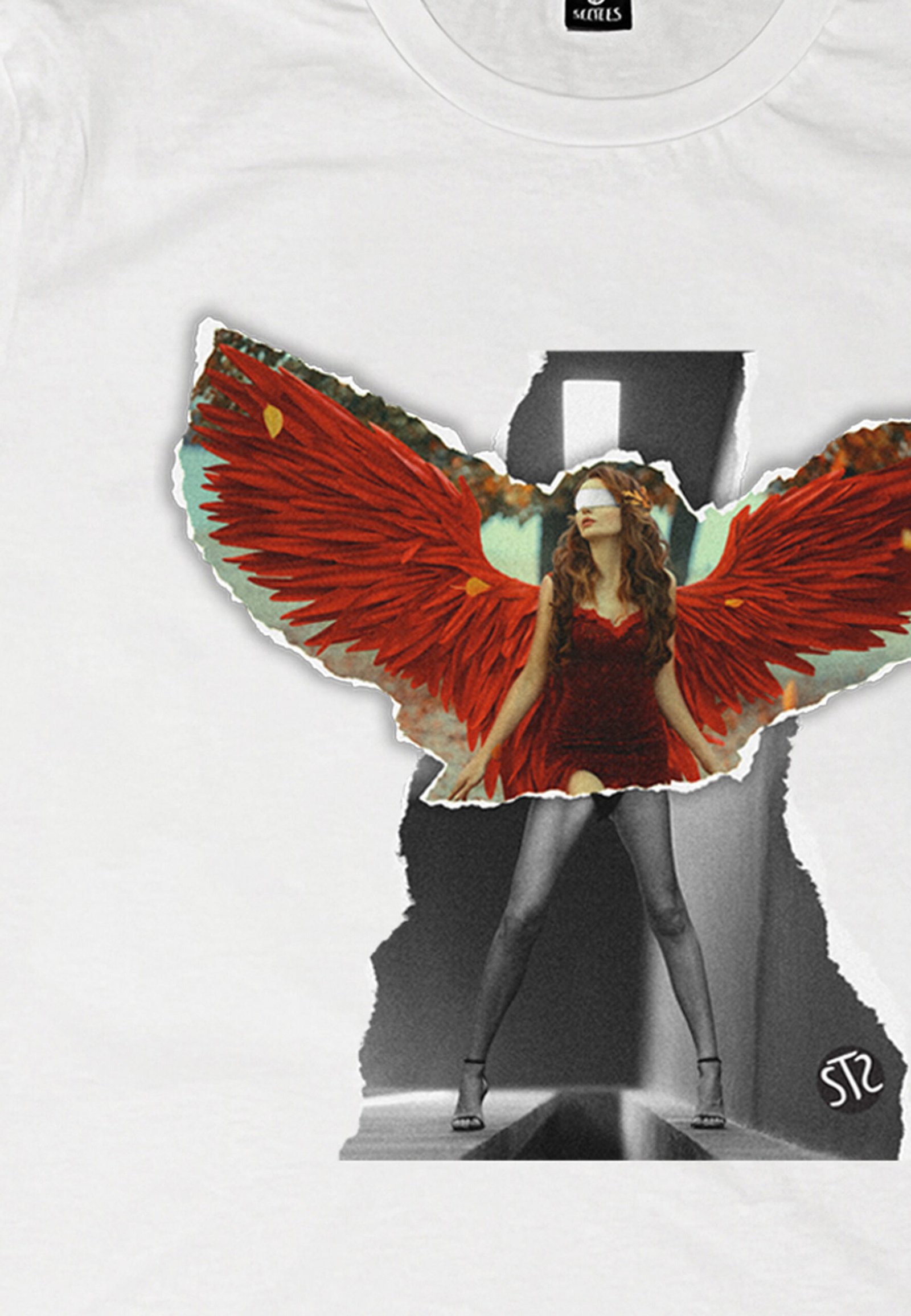 Seetees Wings T-shirt uomo cotone foto