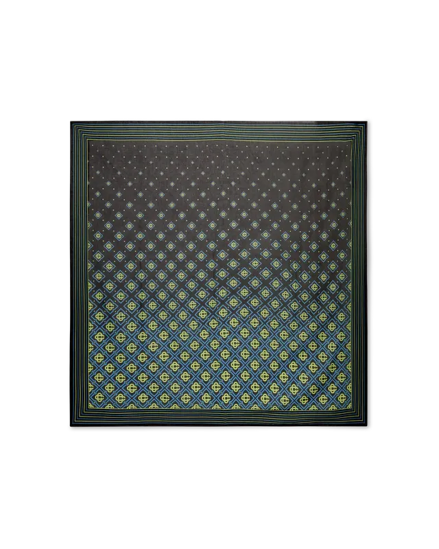 Casablanca Degrade Monogram pareo cotone nero