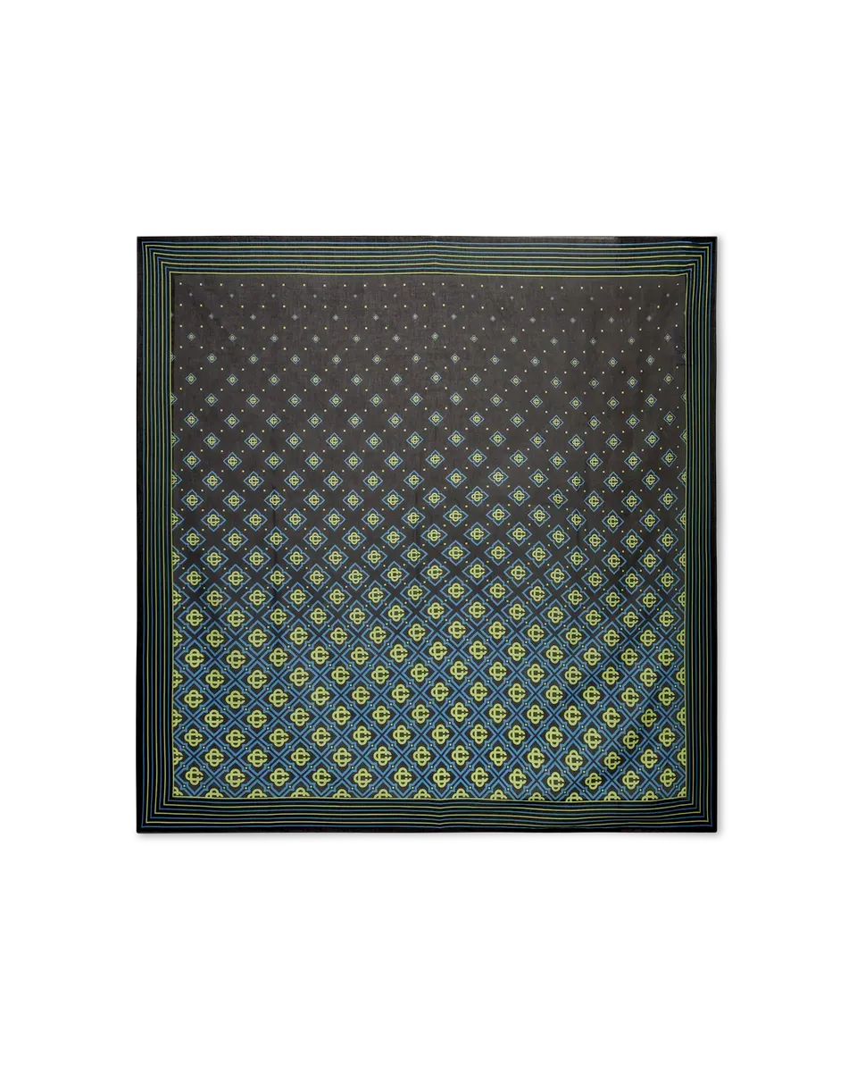 Casablanca Degrade Monogram pareo cotone nero
