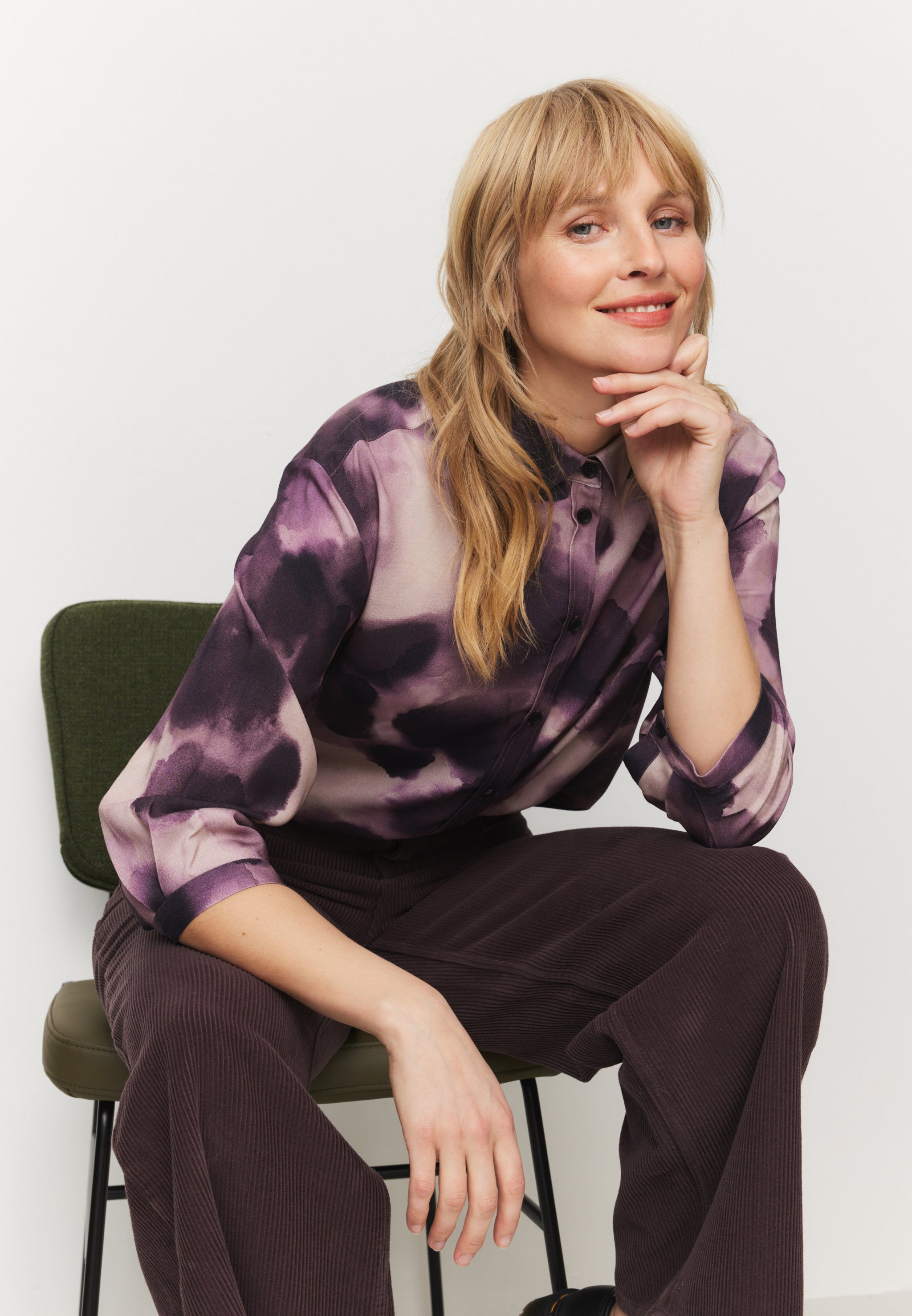Recolution Cypress Waterdrop camicia donna uva viscosa