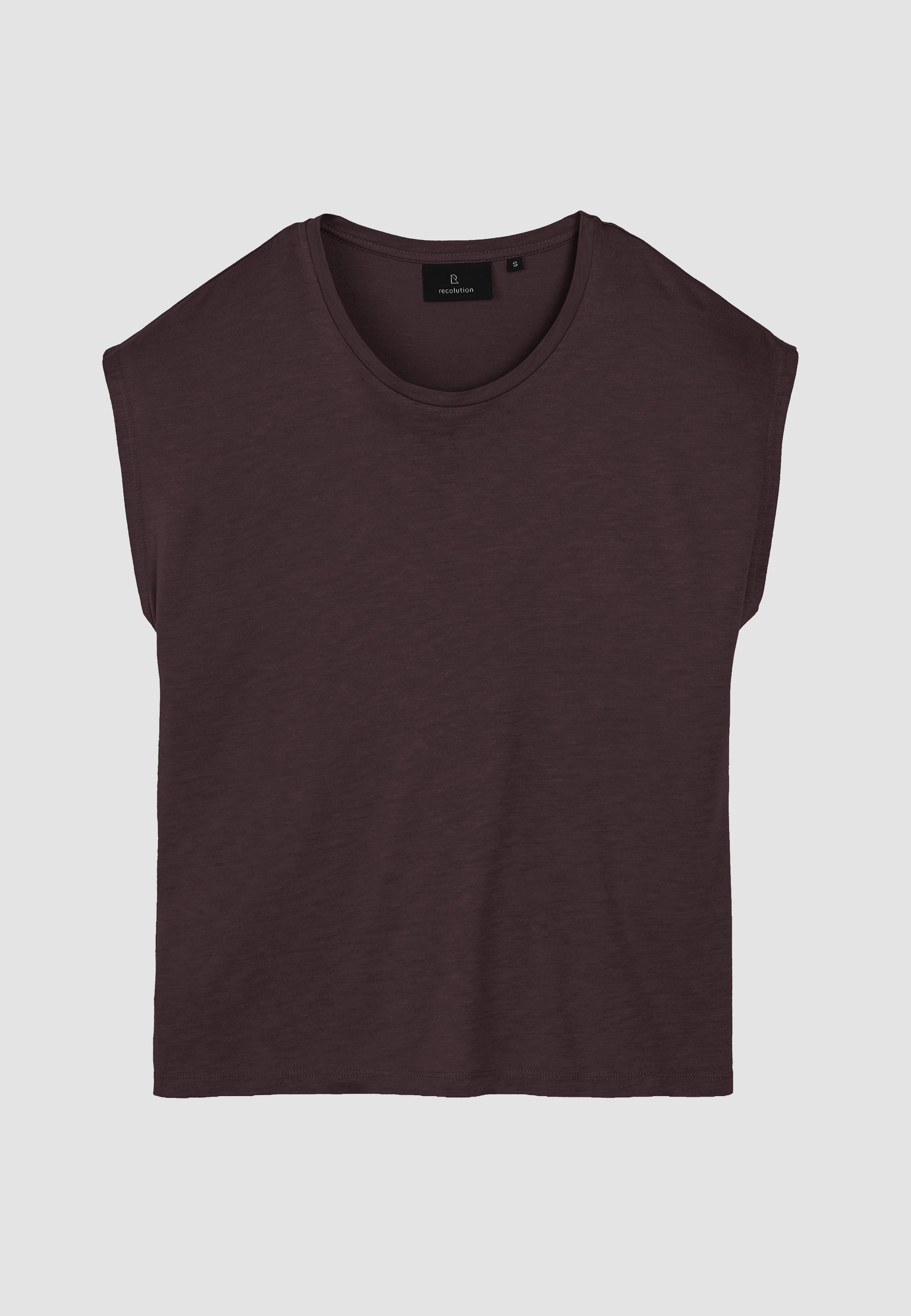 Recolution Mithila t-shirt viola scuro viscosa