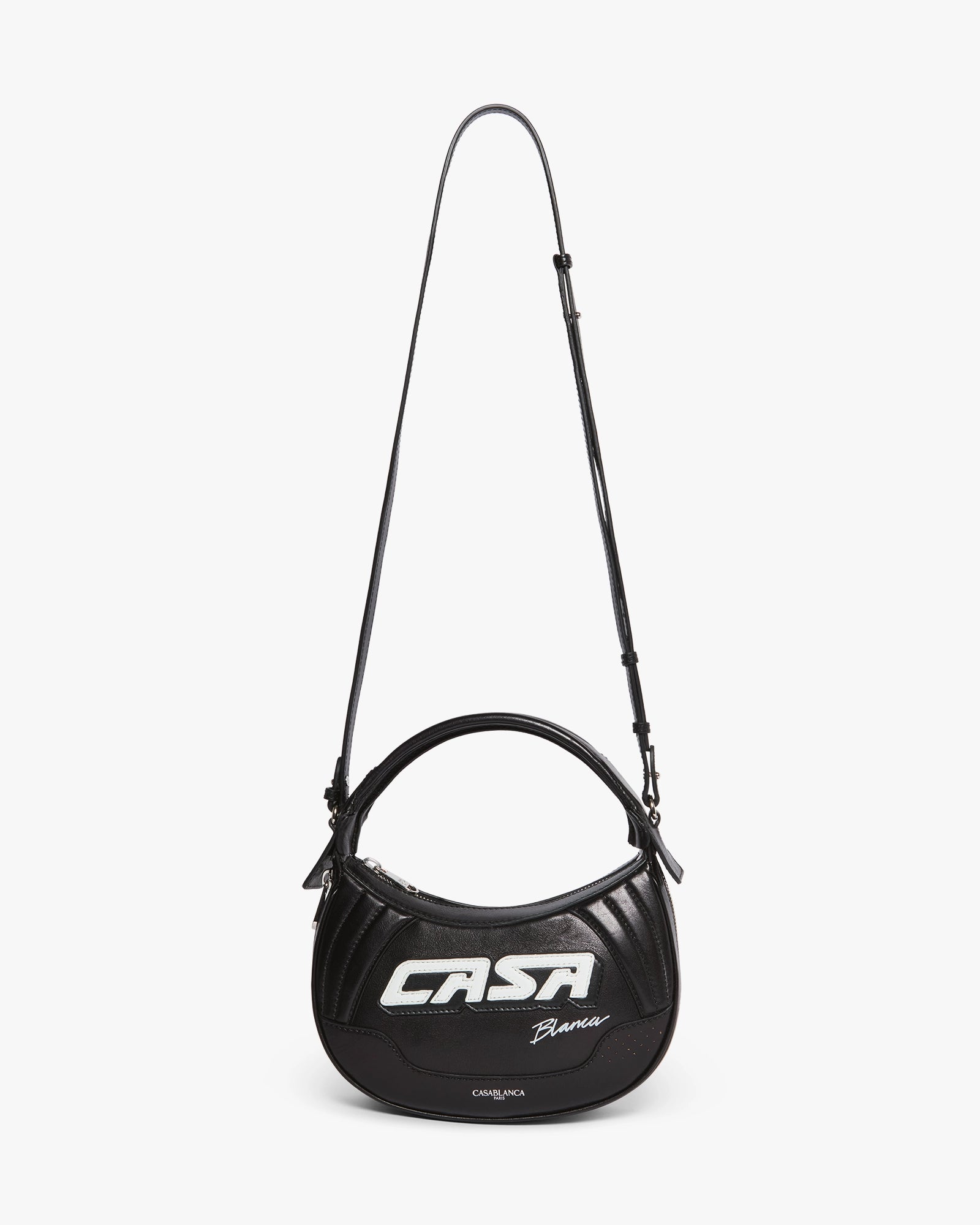 Casablanca Biker borsa pelle nera tracolla unisex