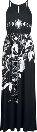 Gothicana by EMP Maxi Abito Nero Morbido Donna Gotico