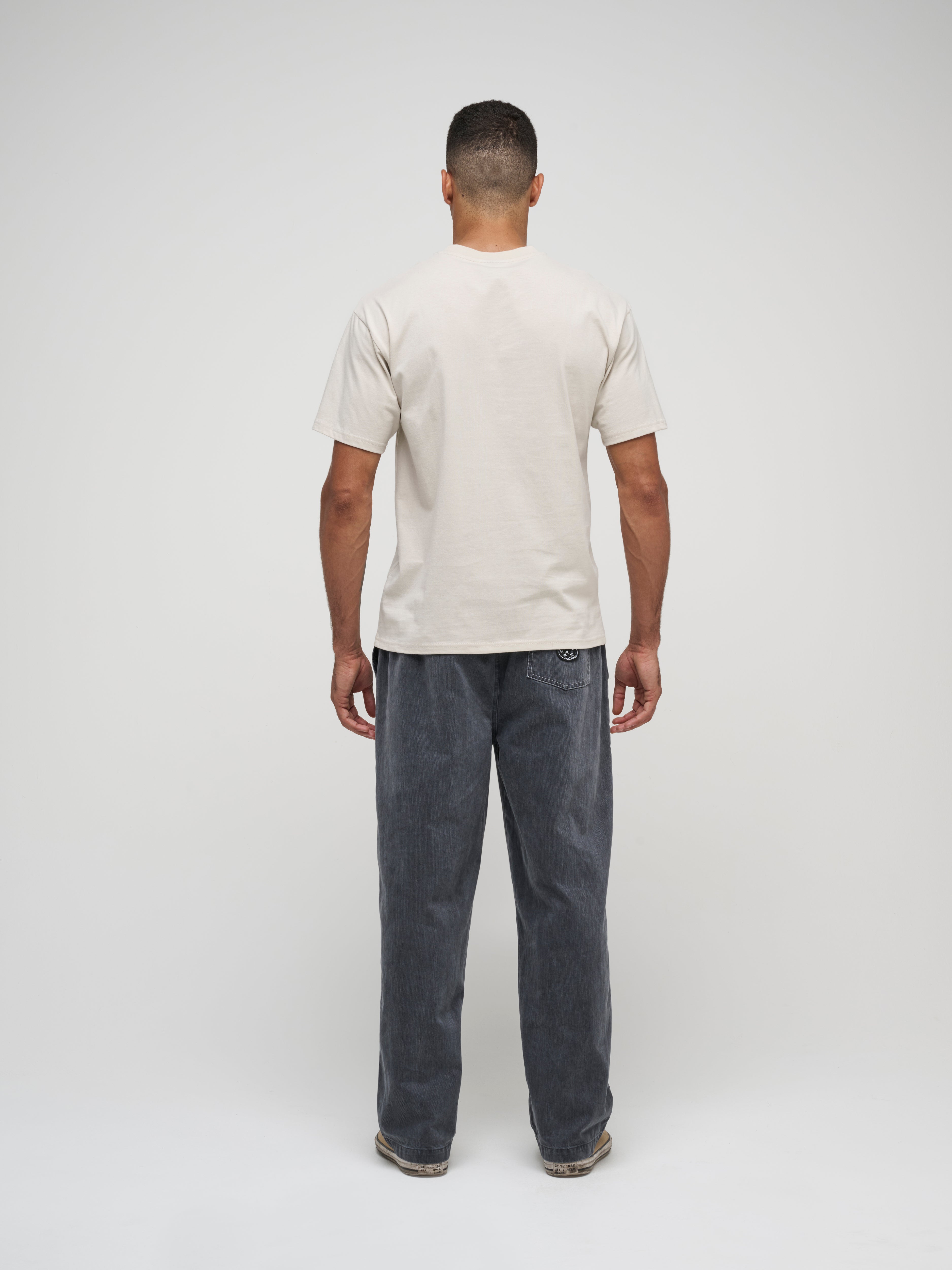 Maui and Sons Memphis Boxy Fit T-Shirt maglietta cemento