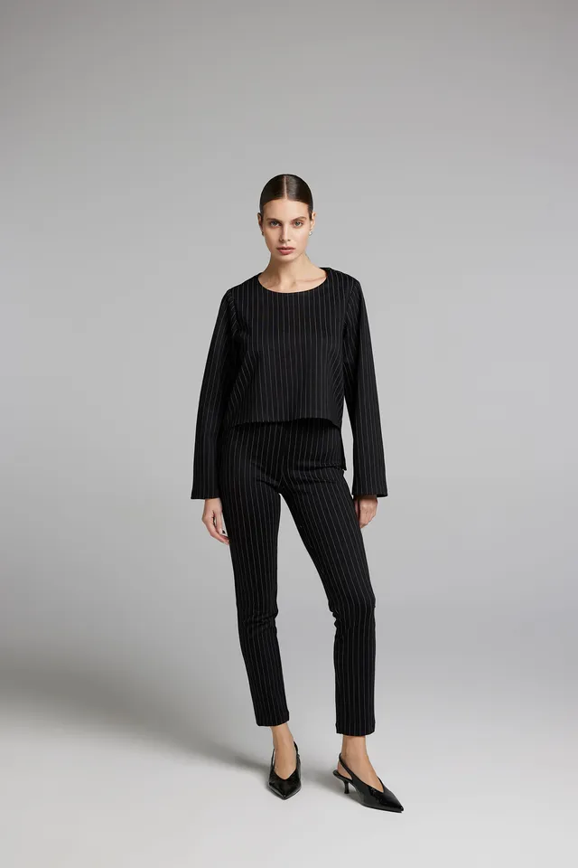Sarah Chole 28018 maglia donna rigata punto Milano