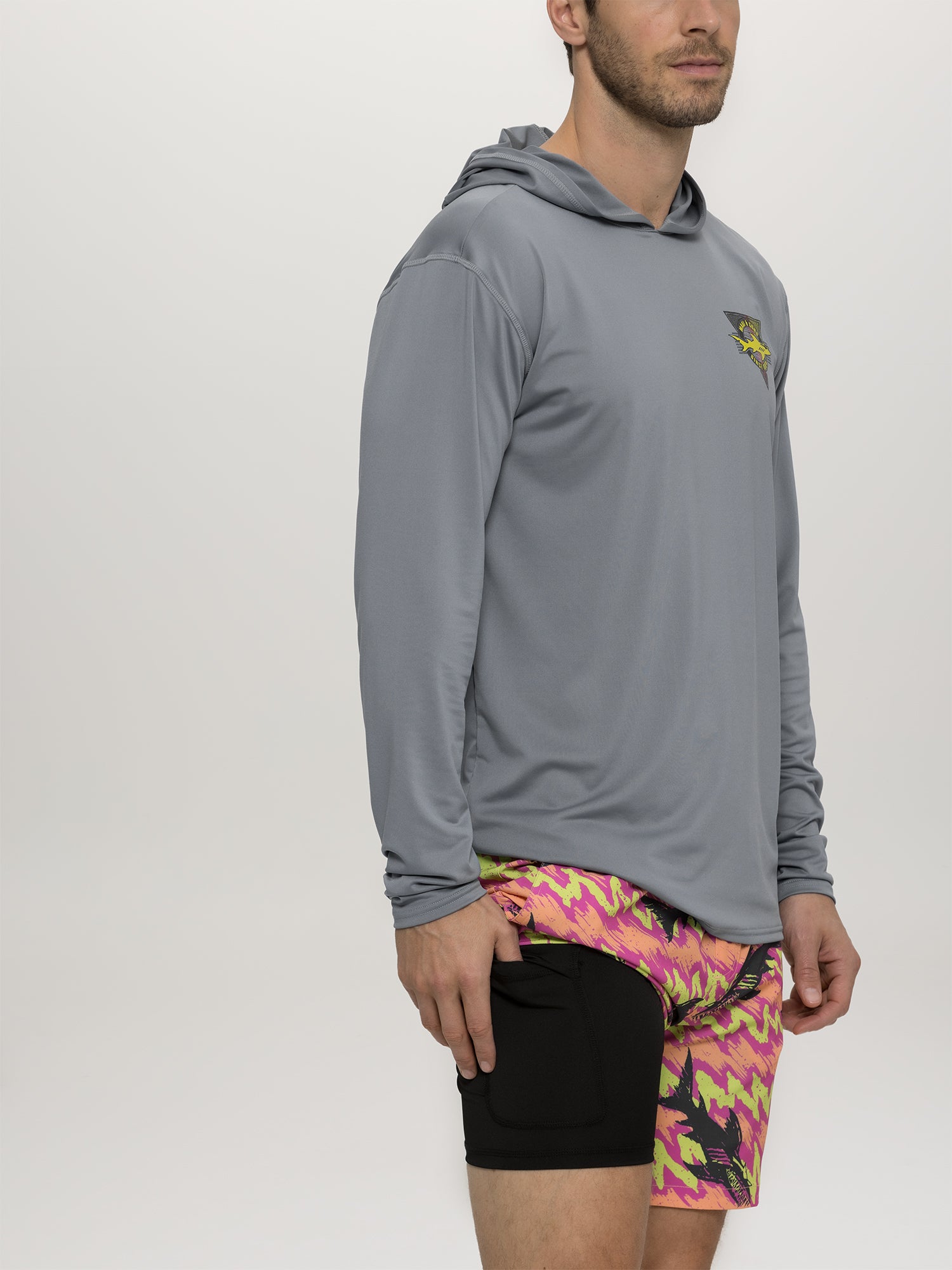 Maui and Sons Frenzy Pantaloncini Mare Rosa Uomo Compressione