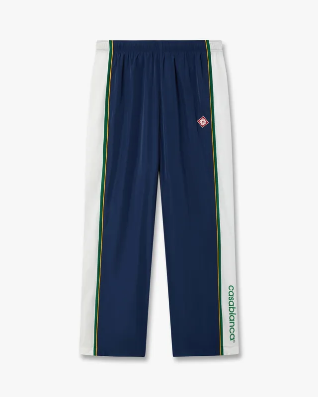 Casablanca Check Pantaloni Tuta Uomo Verde Poliestere
