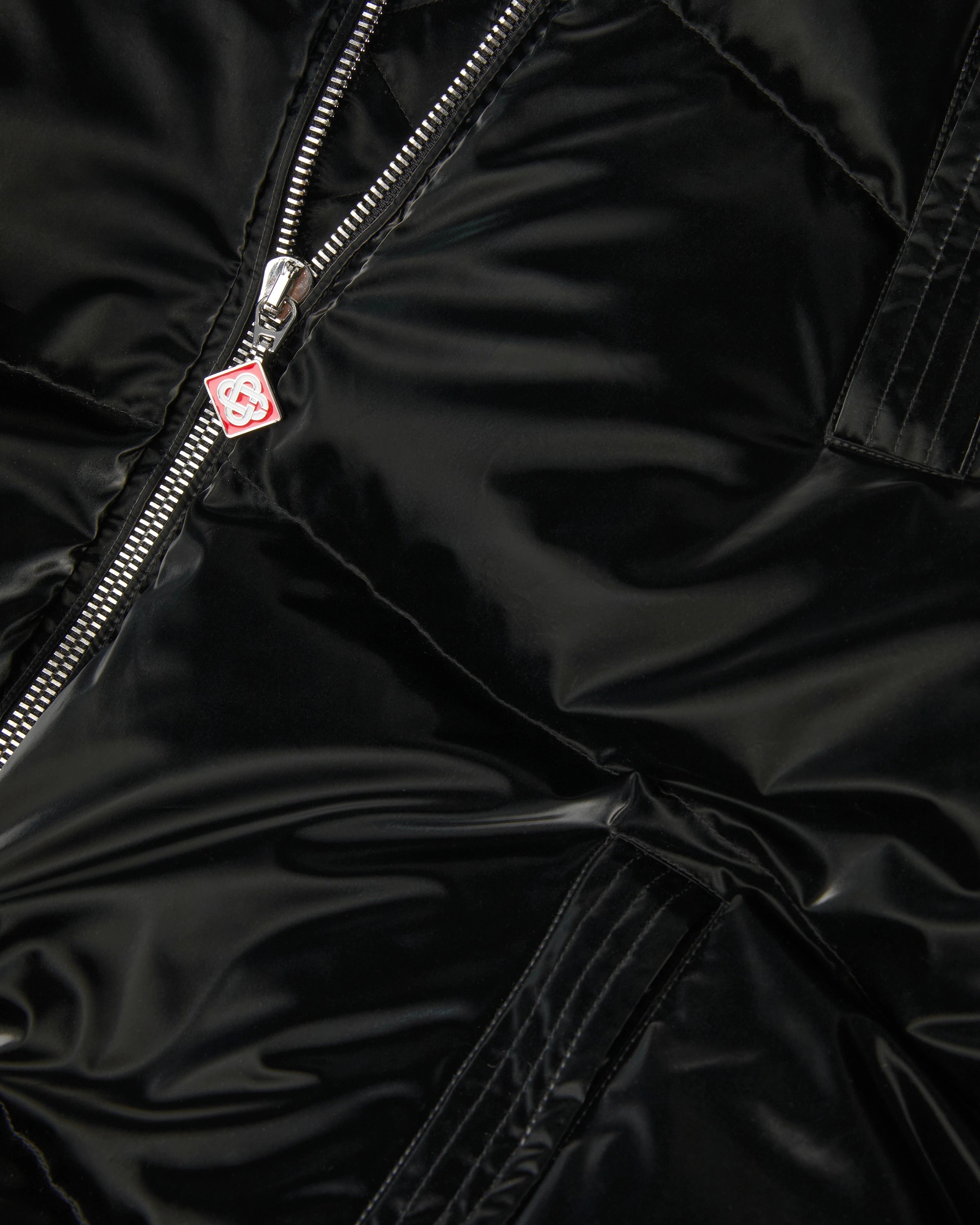 Casablanca puffer nero nylon uomo piuma