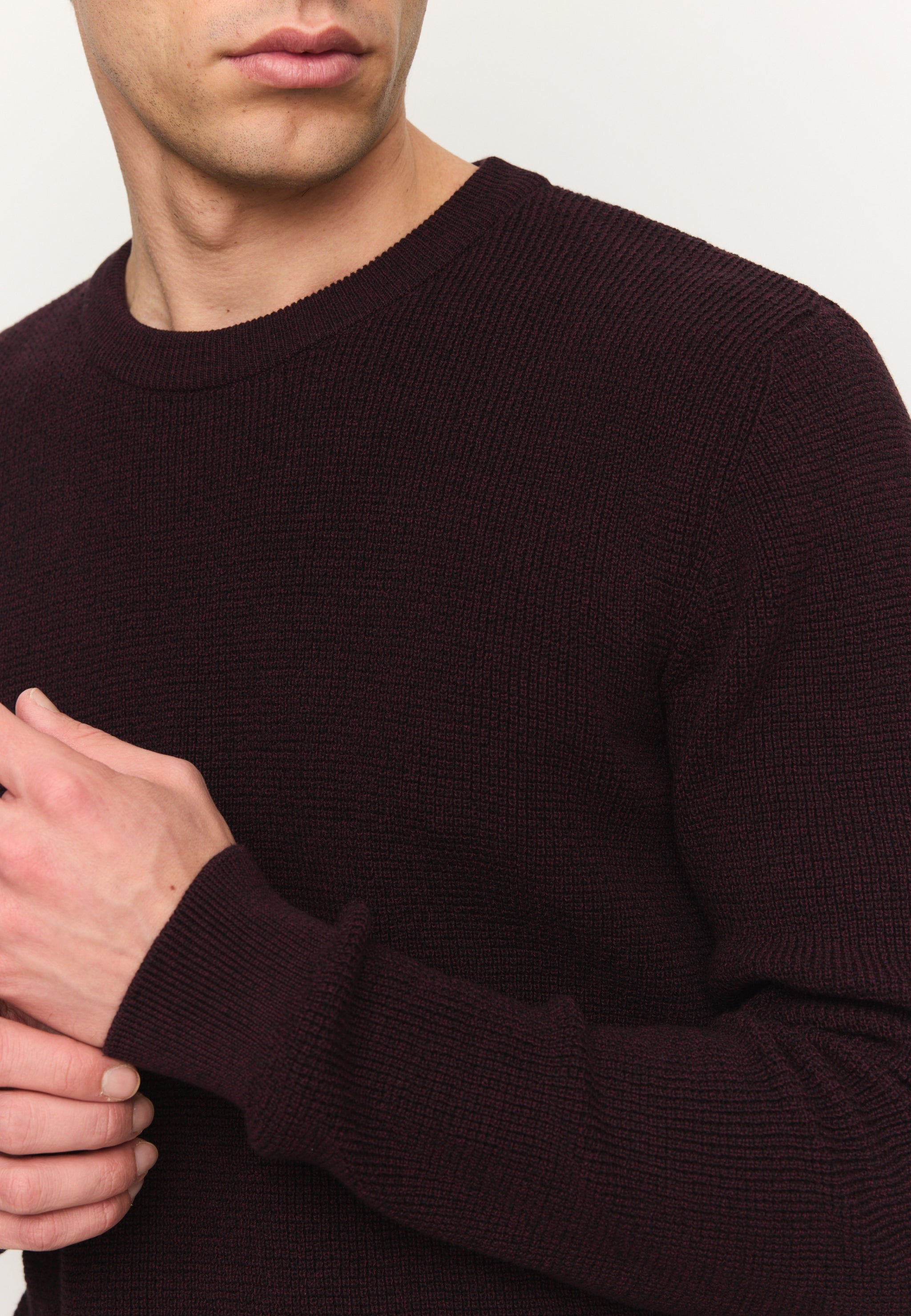 Recolution Bacopa maglione cotone dark plum caldo