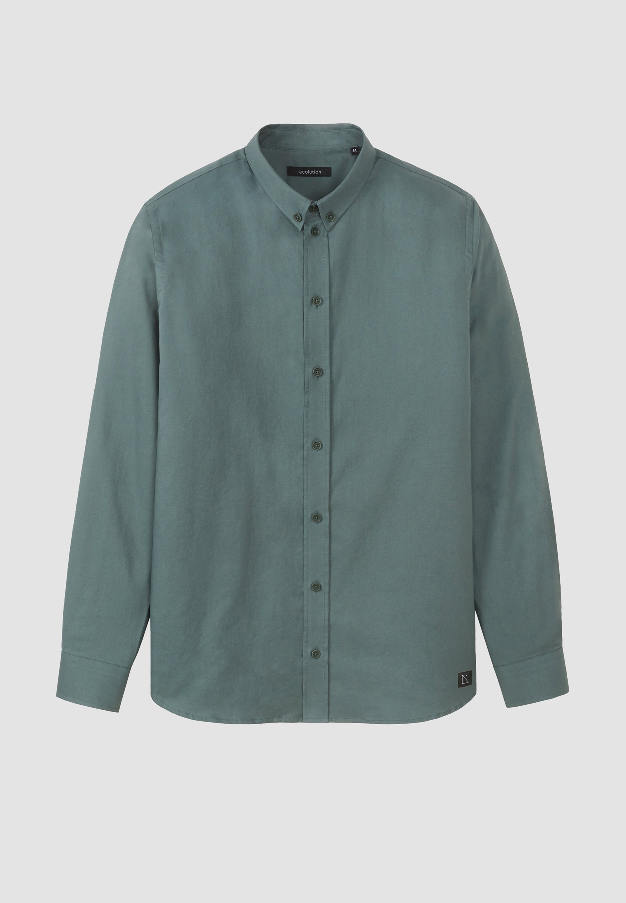 Recolution Coleus camicia uomo verde cotone bio