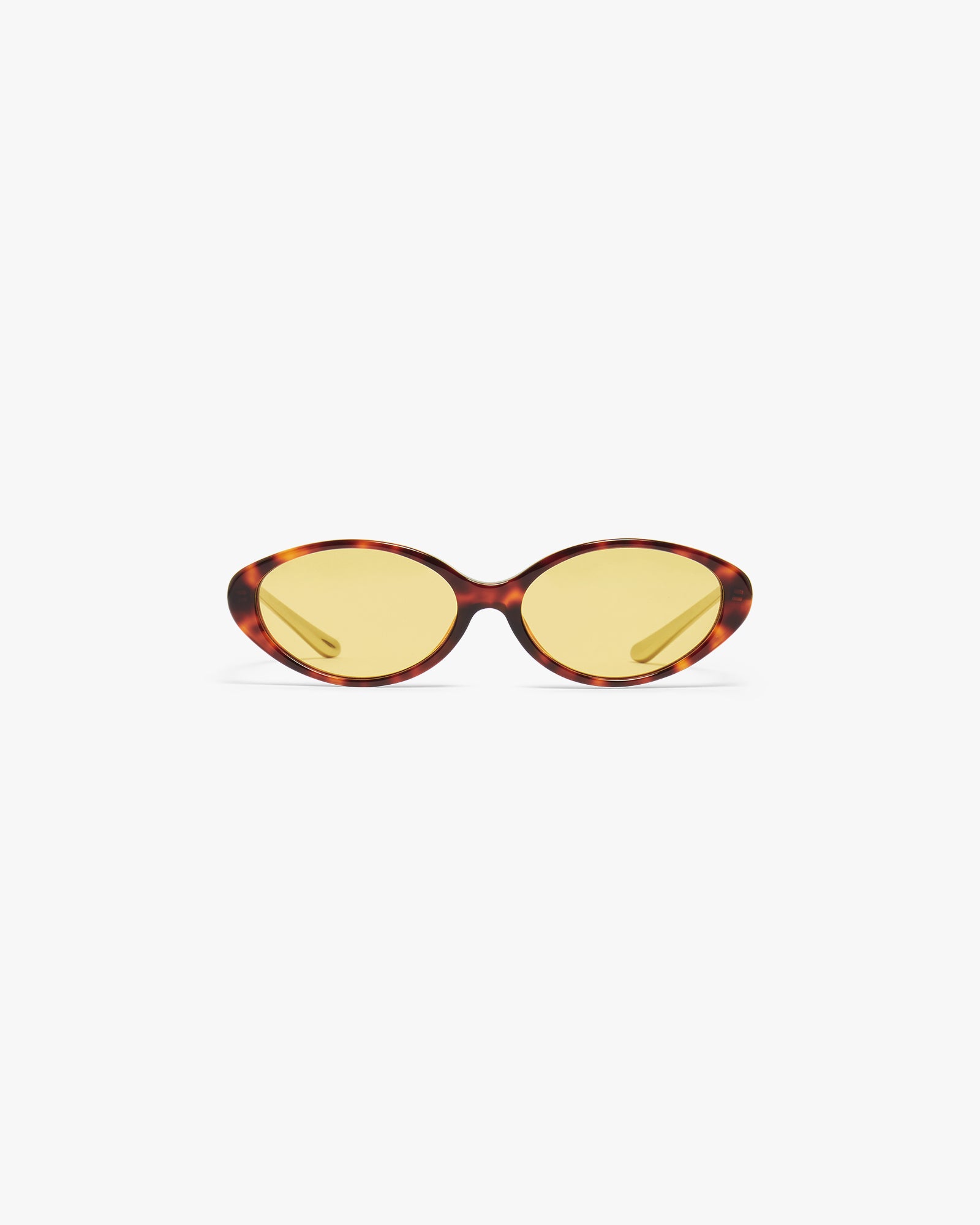 Casablanca Oval Curve occhiali da sole giallo tartarugato UV
