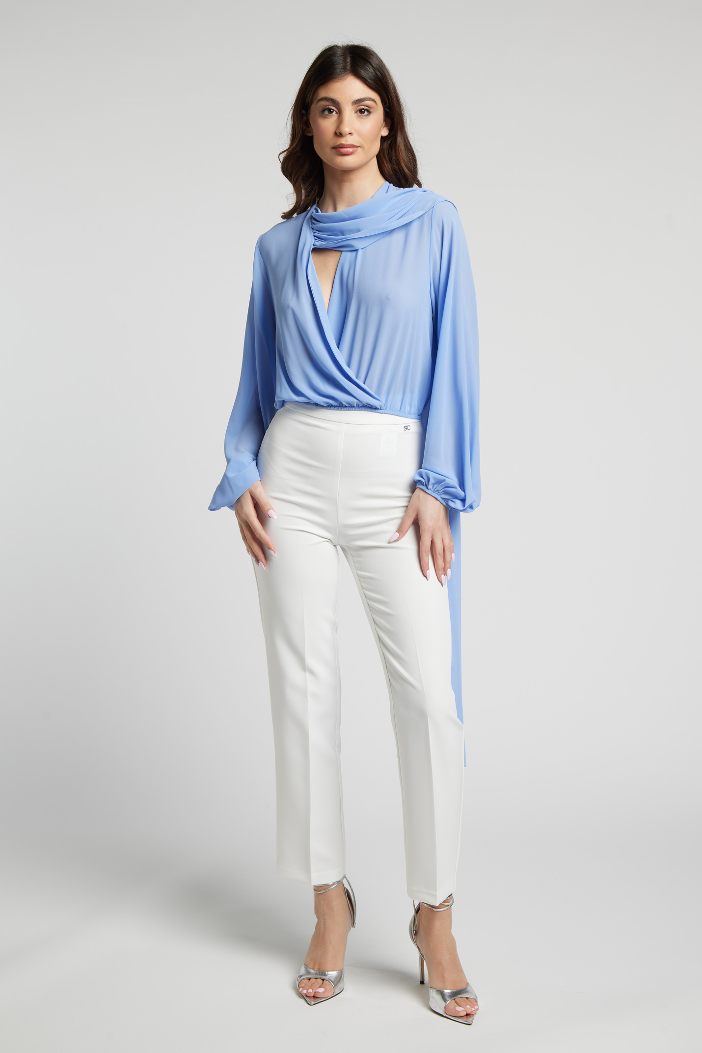 Sarah Chole 26997 Blusa Georgette 100% Poliestere TU