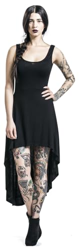 Gothicana by EMP Mullet abito nero asimmetrico donna