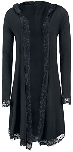 Gothicana by EMP cardigan lungo nero pizzo M
