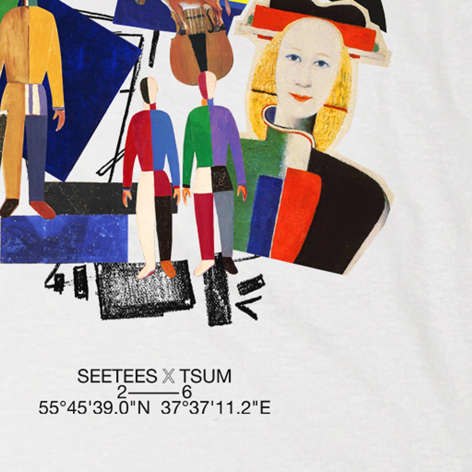 Seetees X Tsum Malevich t-shirt stampa arte