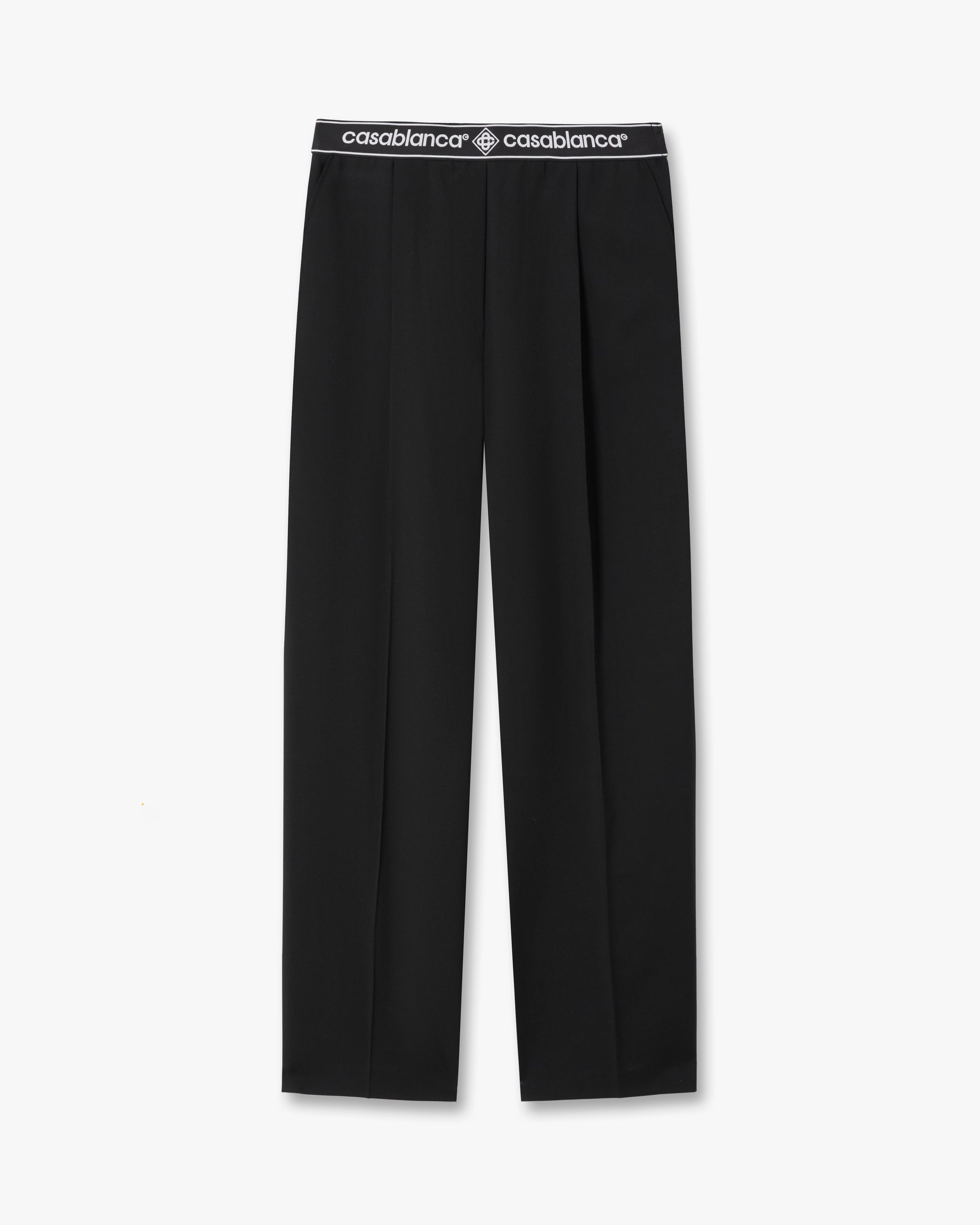 Casablanca Tailoring pantaloni donna lana nera taglia 38