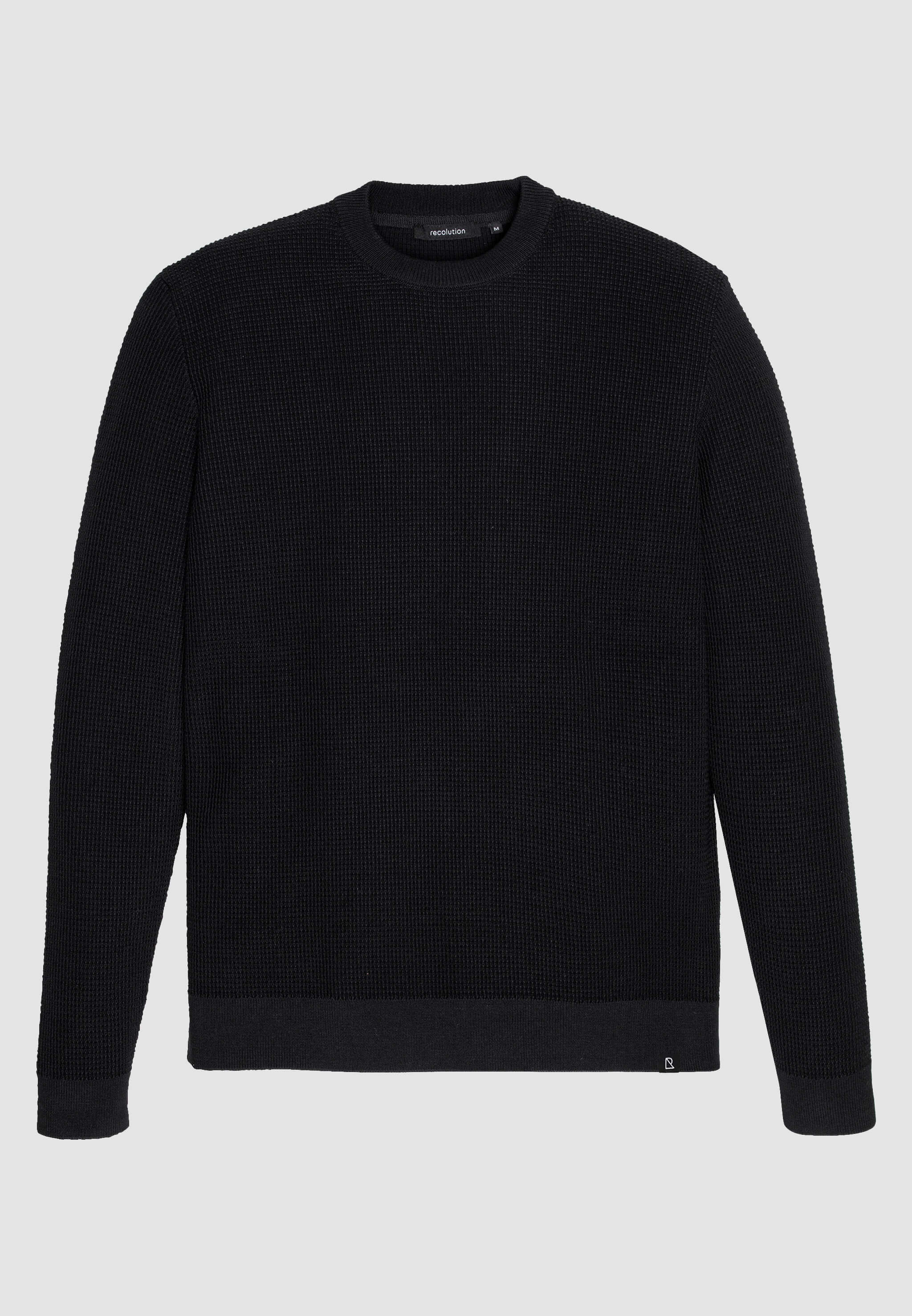 Recolution Lupin maglione cotone bio nero