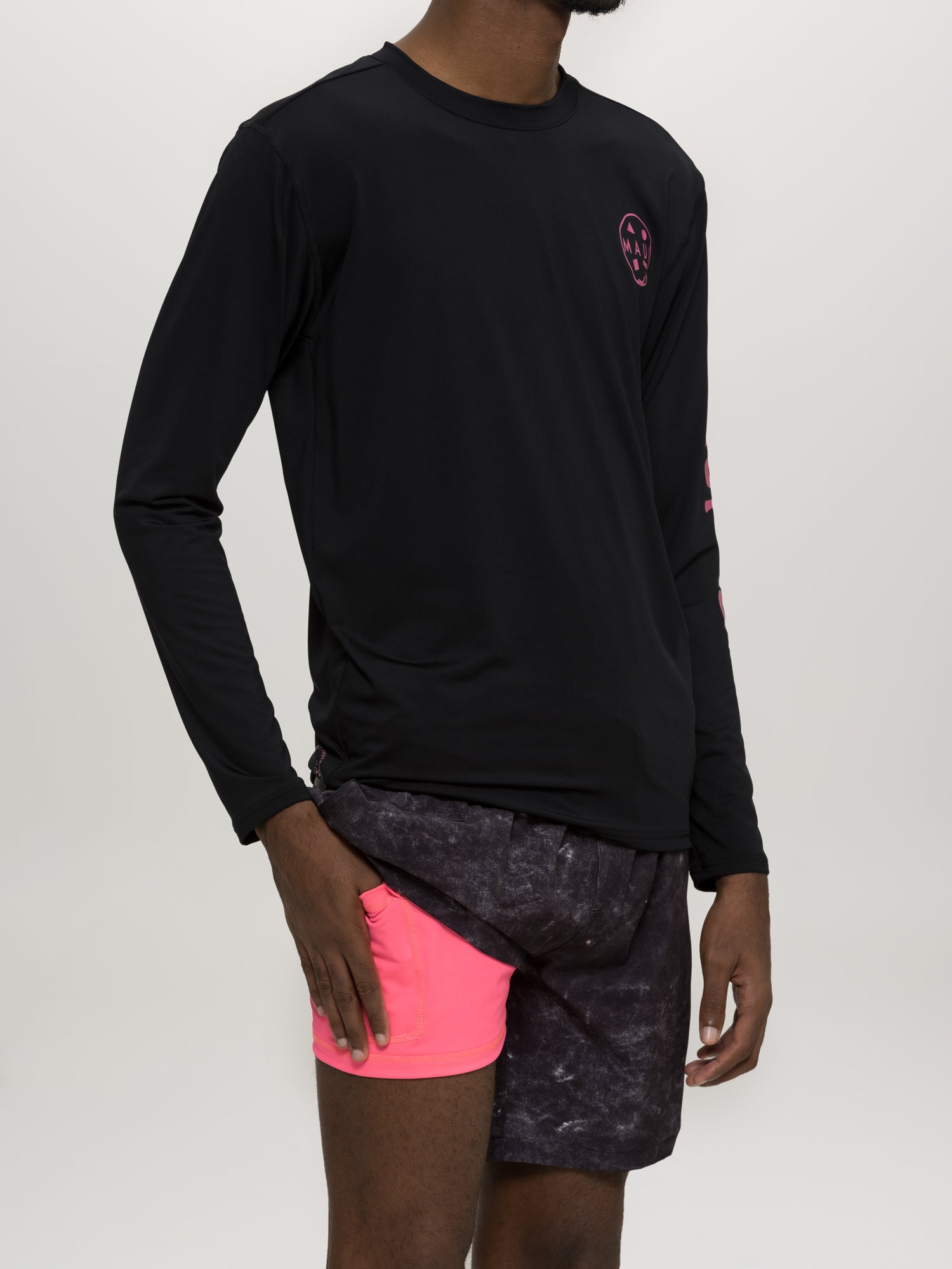 Maui and Sons Surf's Up Compression Pool Shorts costume nero