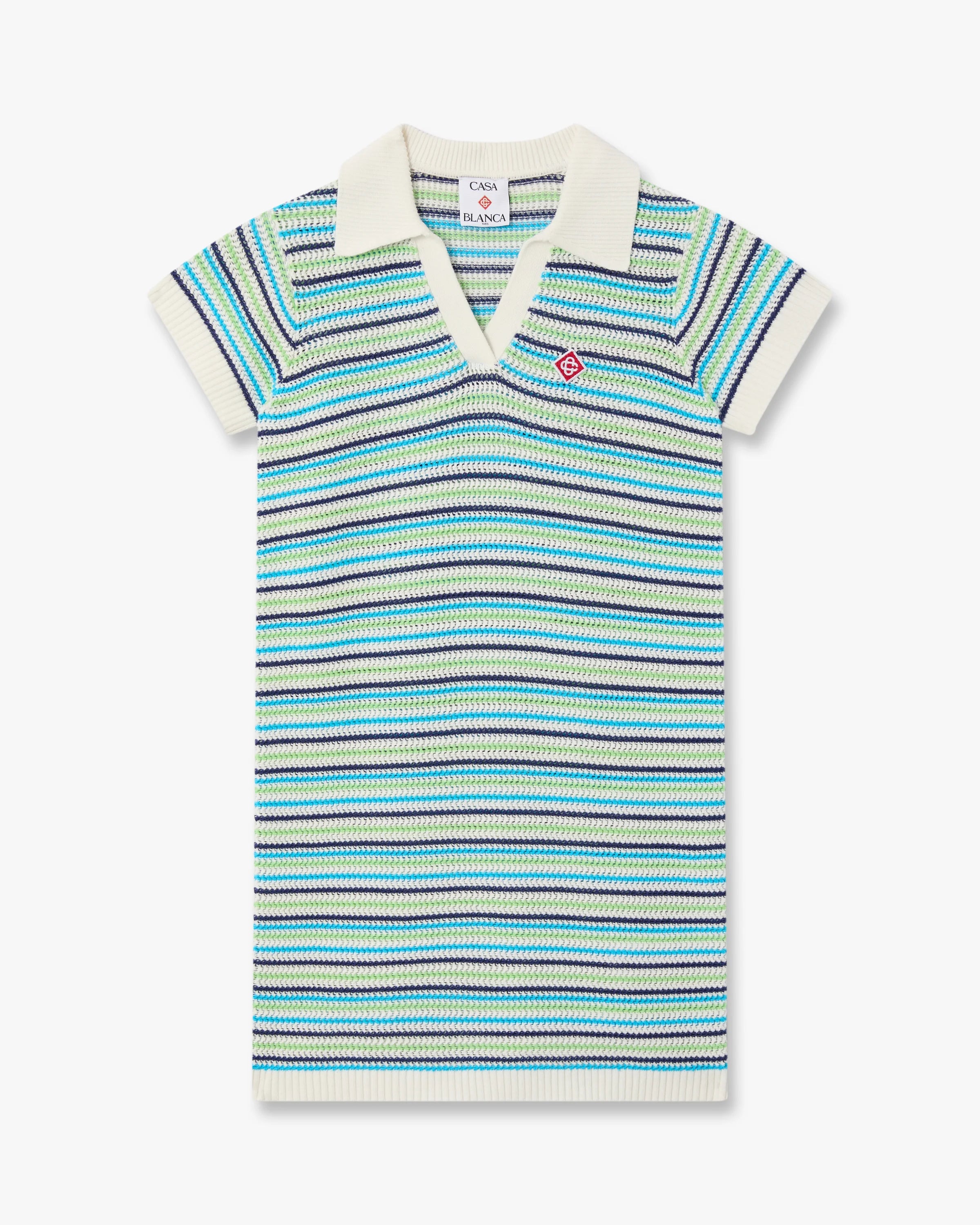 Casablanca Stripe vestito bambina multicolore cotone