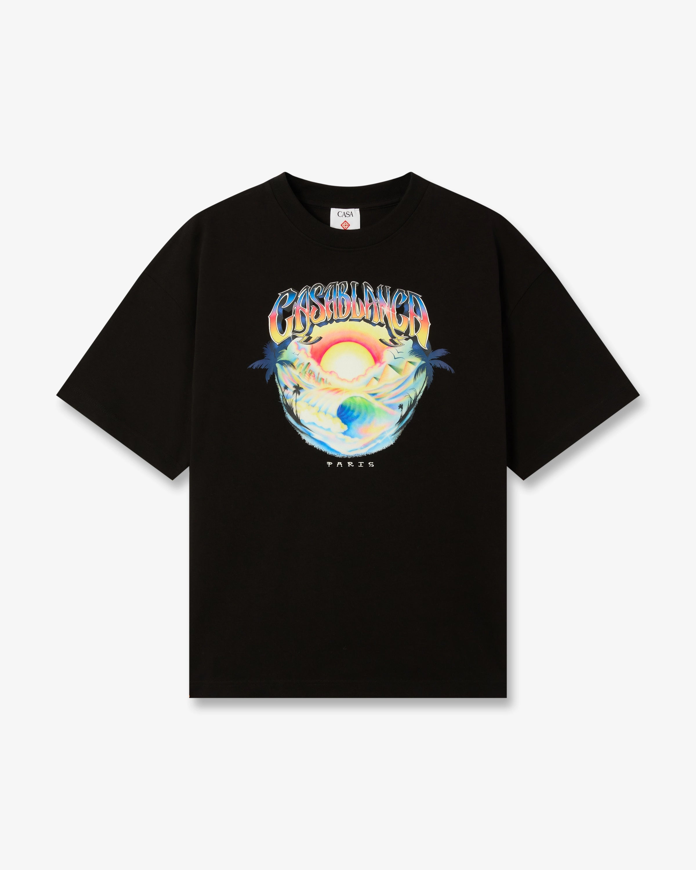 Casablanca Airspray t-shirt nera oversize cotone